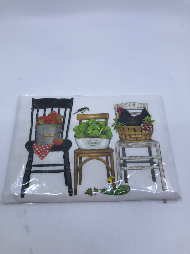 NIP KITCHEN CHAIRS FLOUR SACK TOWEL.