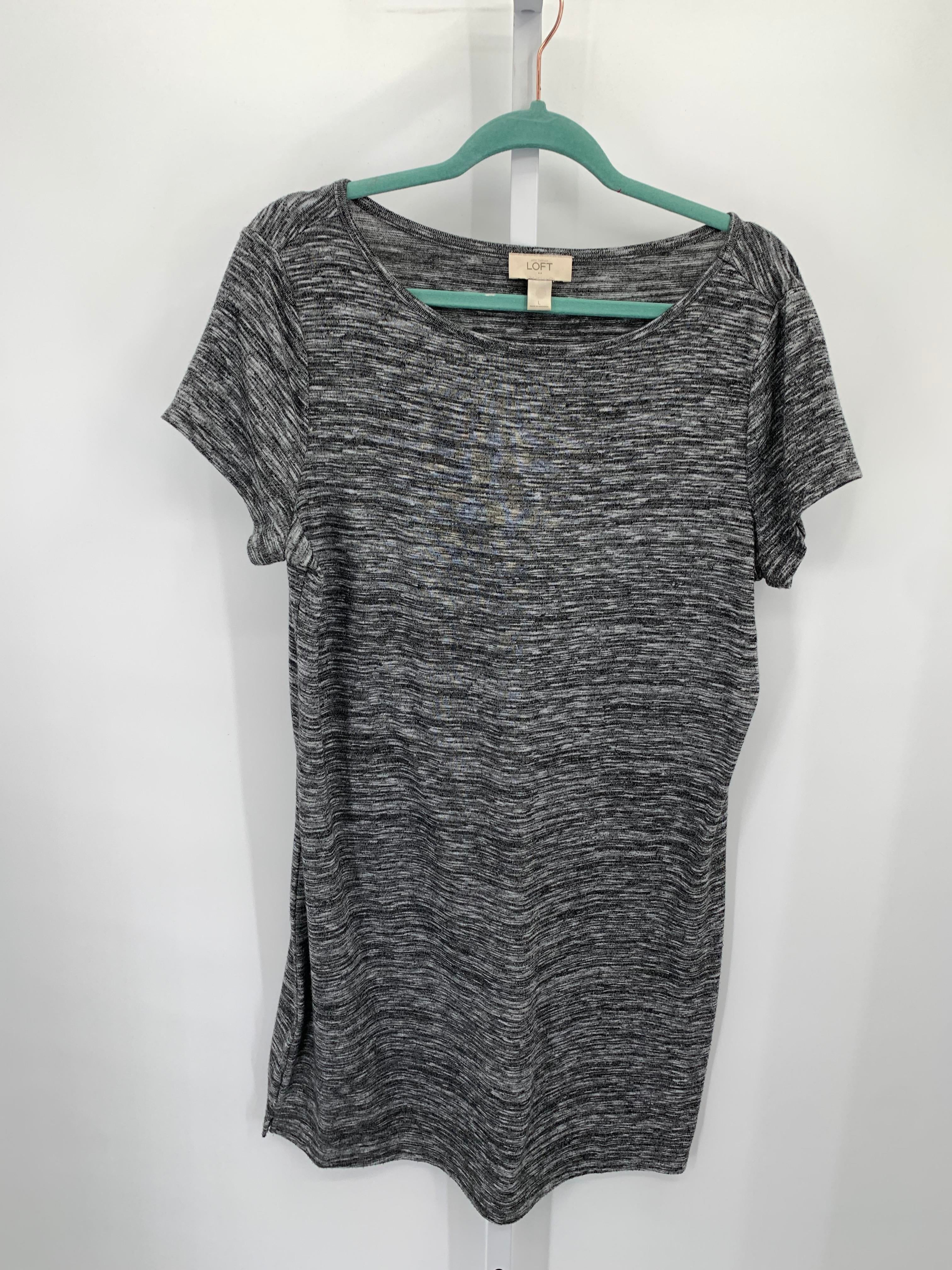 Loft Size Large Misses Short Sleeve Dress