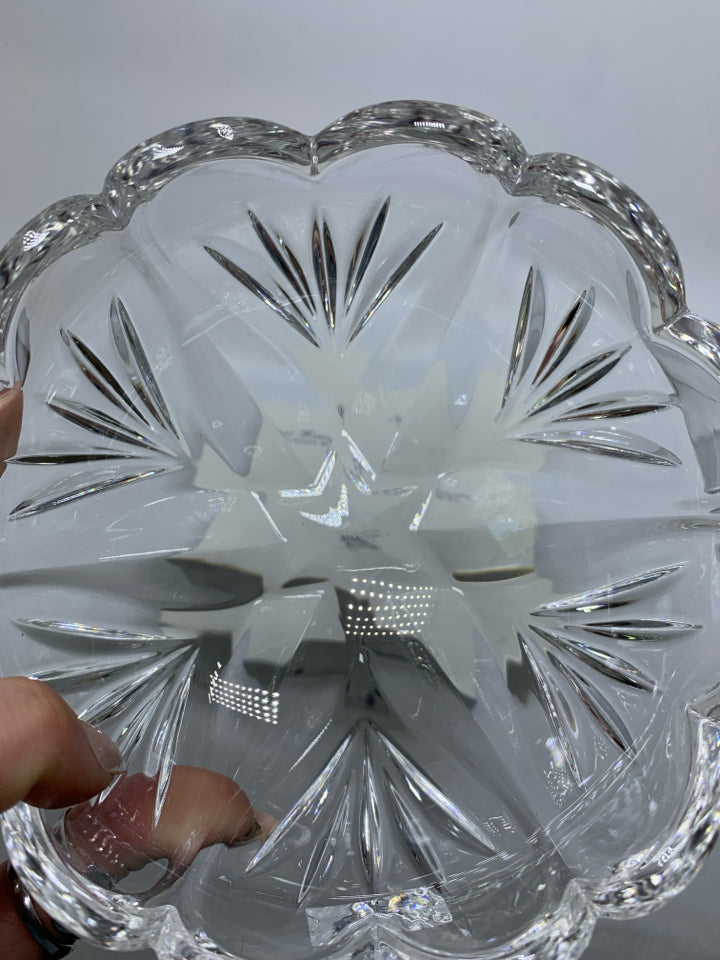 NIB SWEET MEMORIES CRYSTAL BOWL HEARTS.