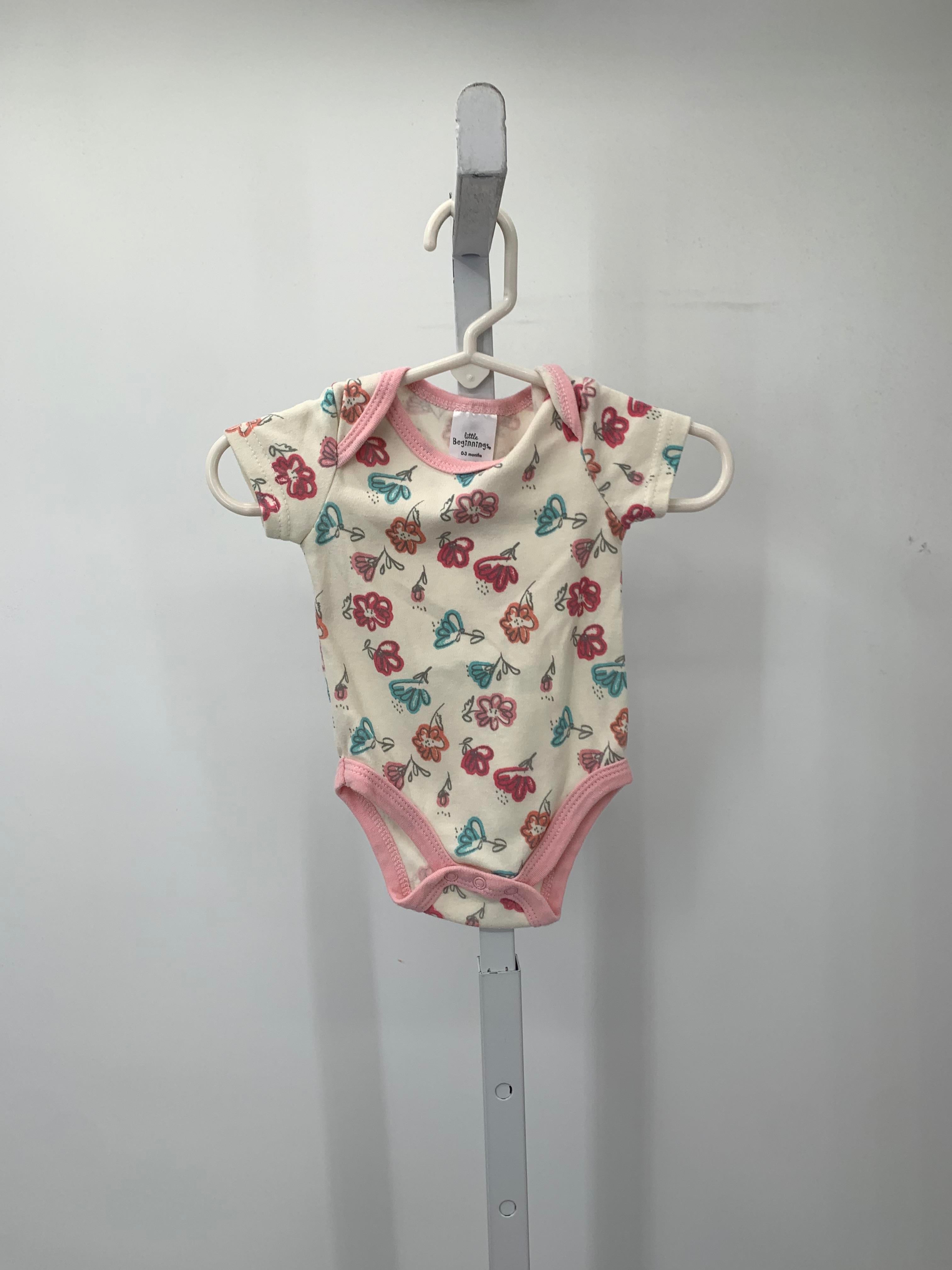 Size 0-3 months Girls Short Sleeve Shirt