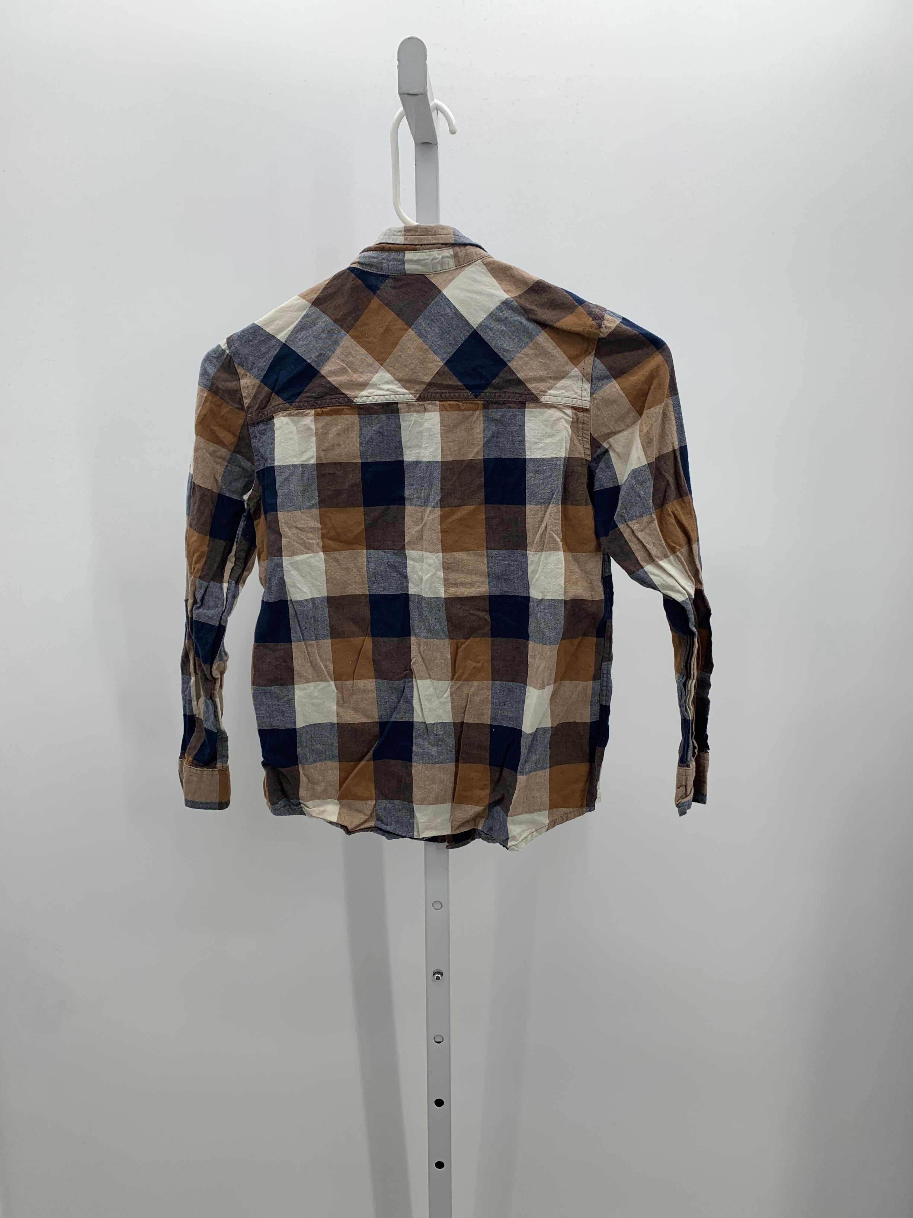 NAVY PLAID BTN DOWN
