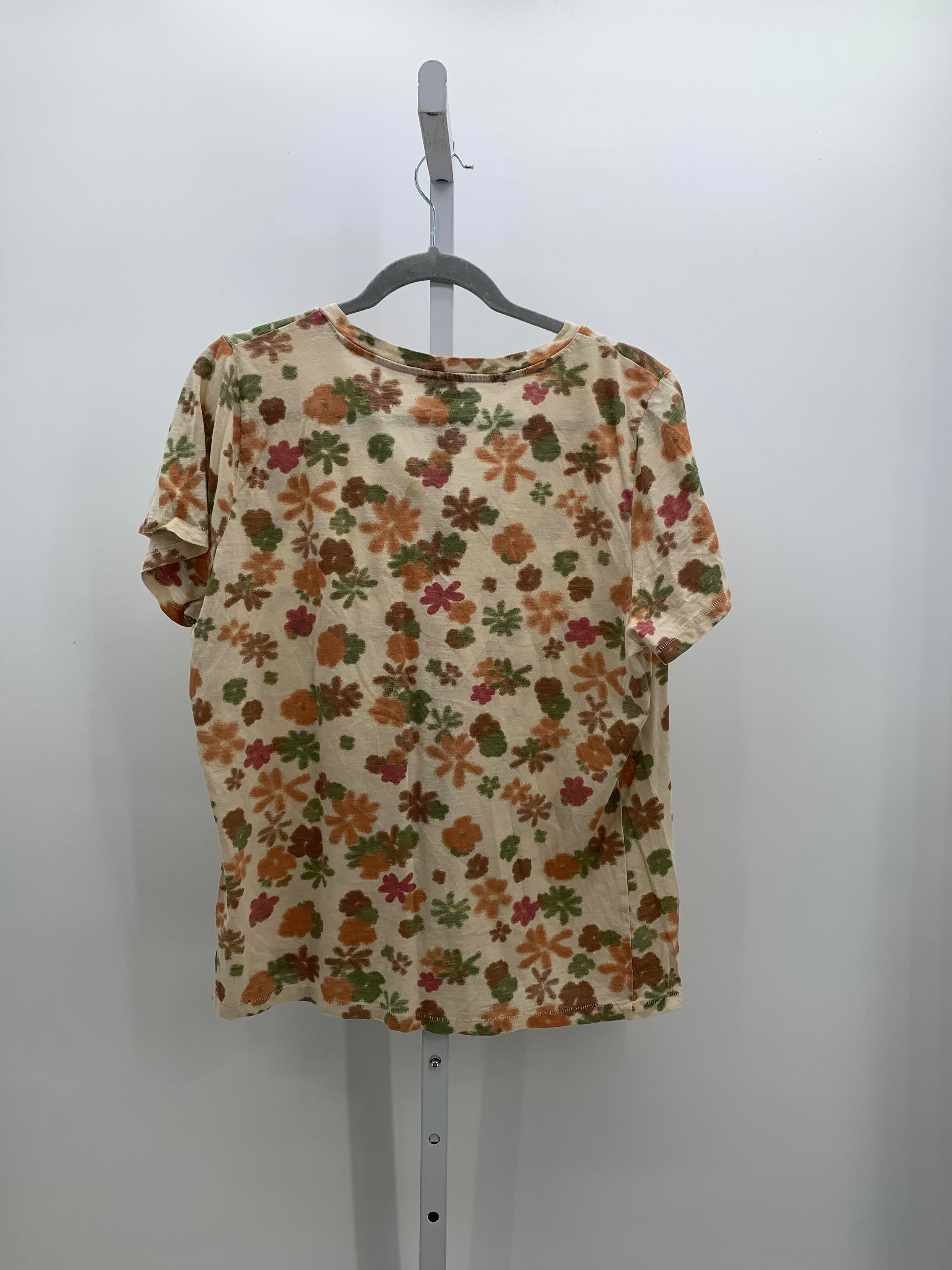 Sonoma Size Large Misses Short Sleeve Shirt