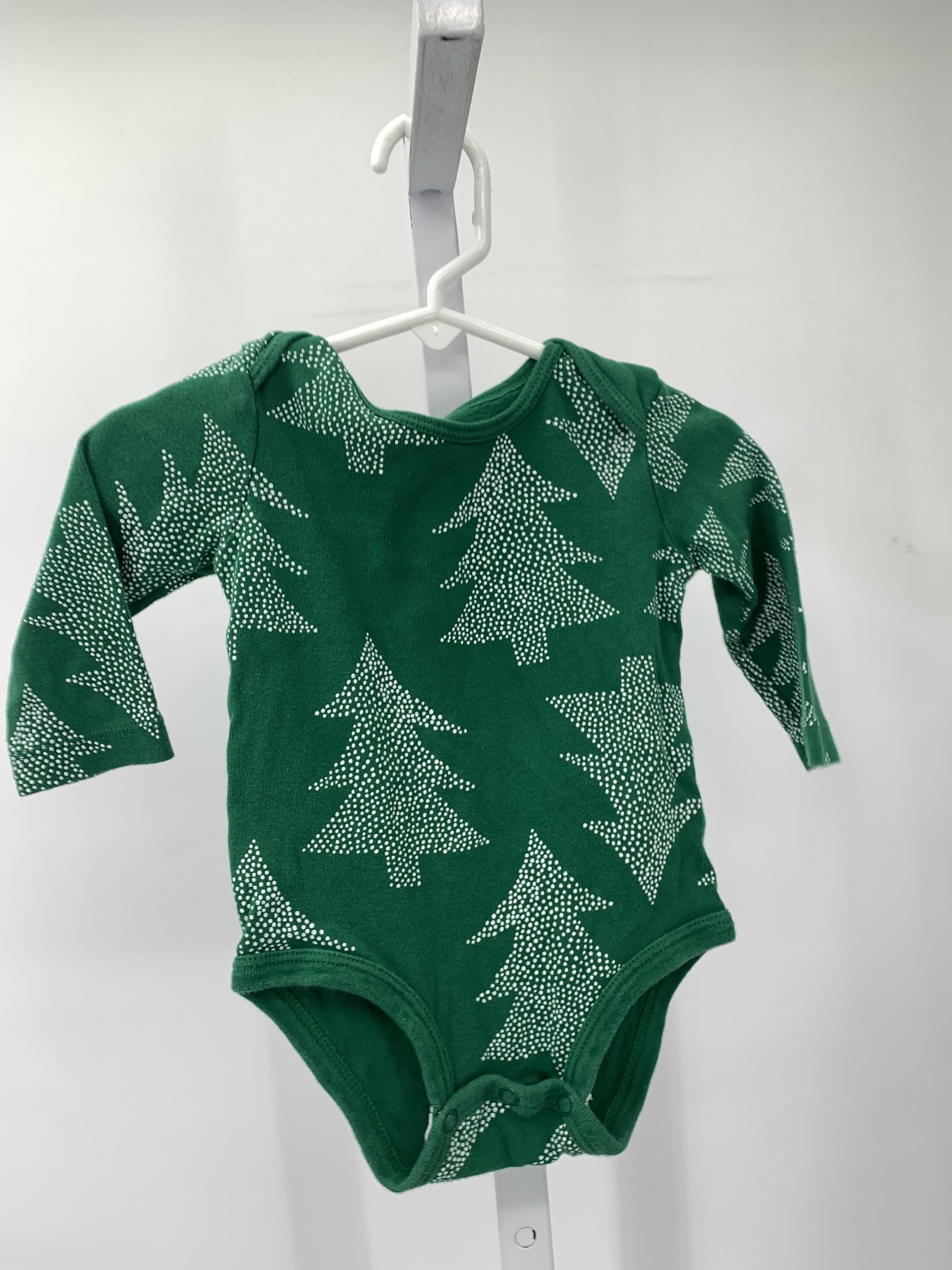 LONG SLV BODY SUIT WHITE TREES