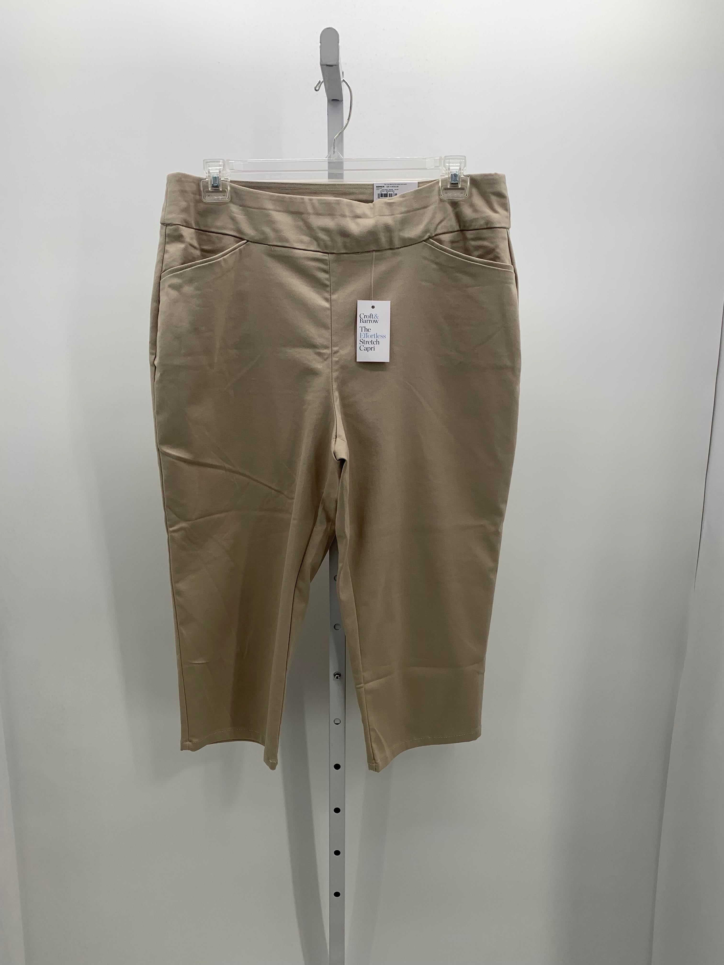 Croft & Barrow Size 16 Misses Capri Pants