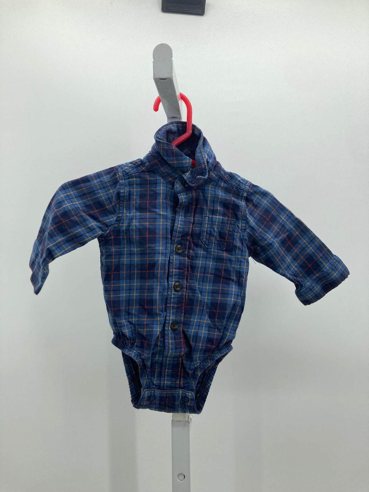 PLAID BTN DOWN