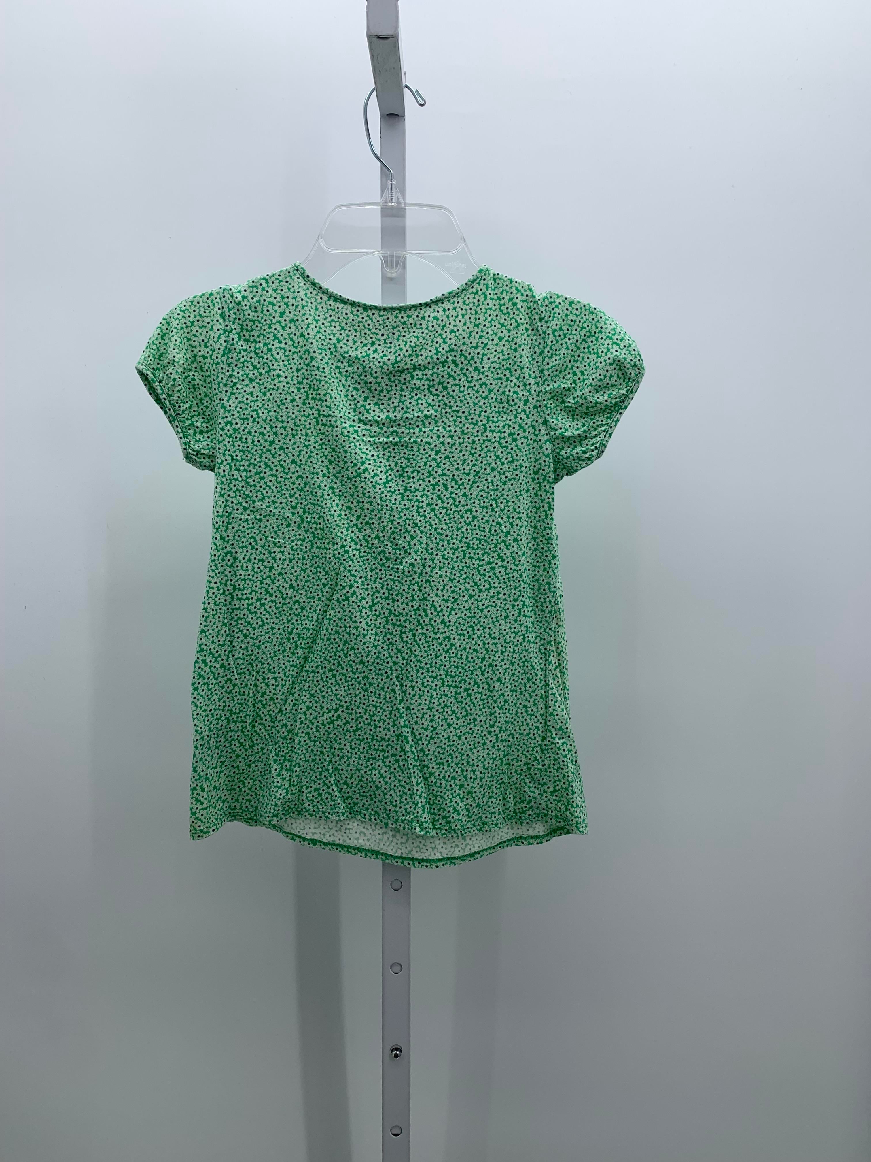 Lands End Size 7-8 Girls Short Sleeve Shirt