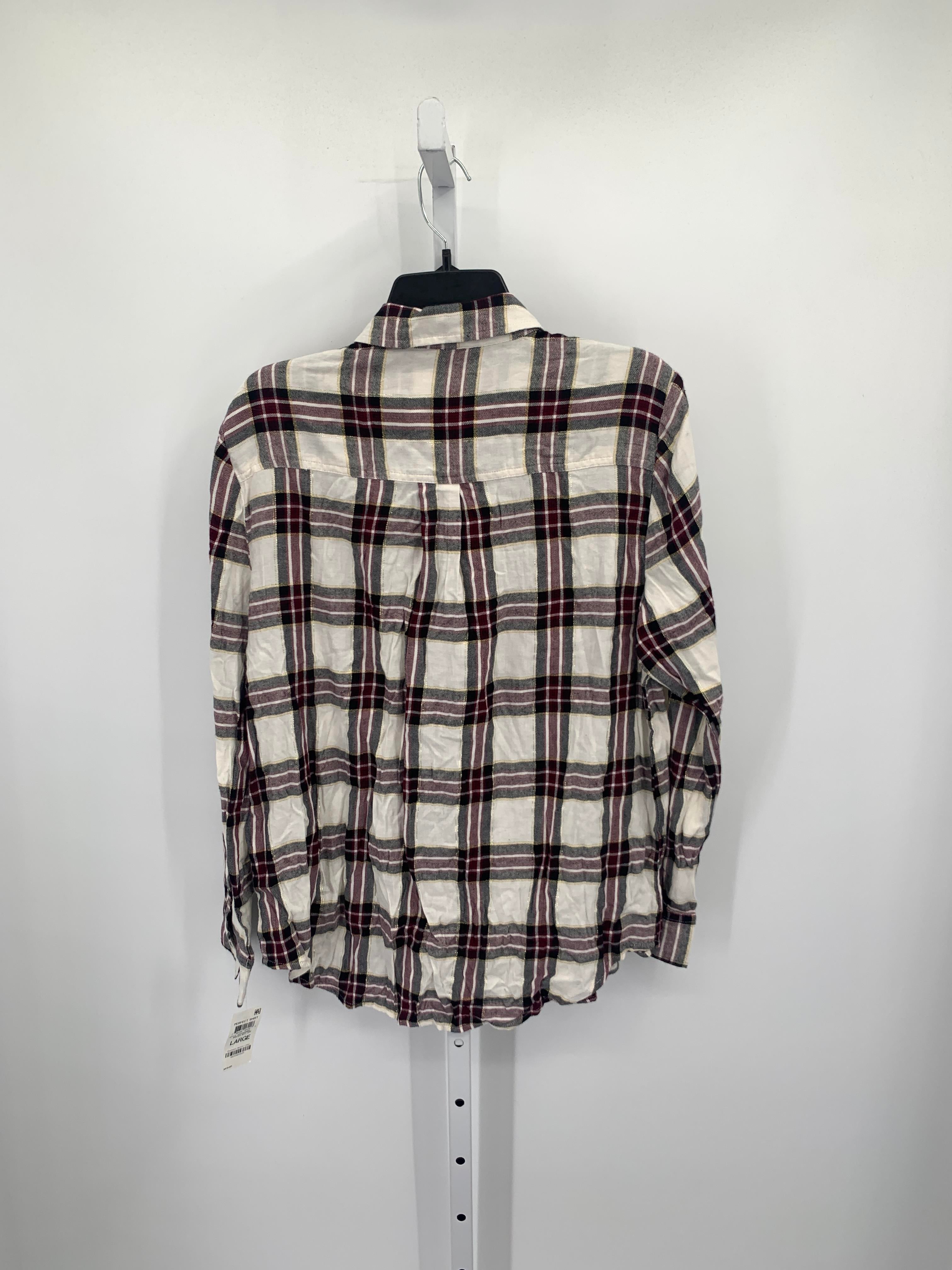 Style & Co. Size Large Misses Long Sleeve Shirt