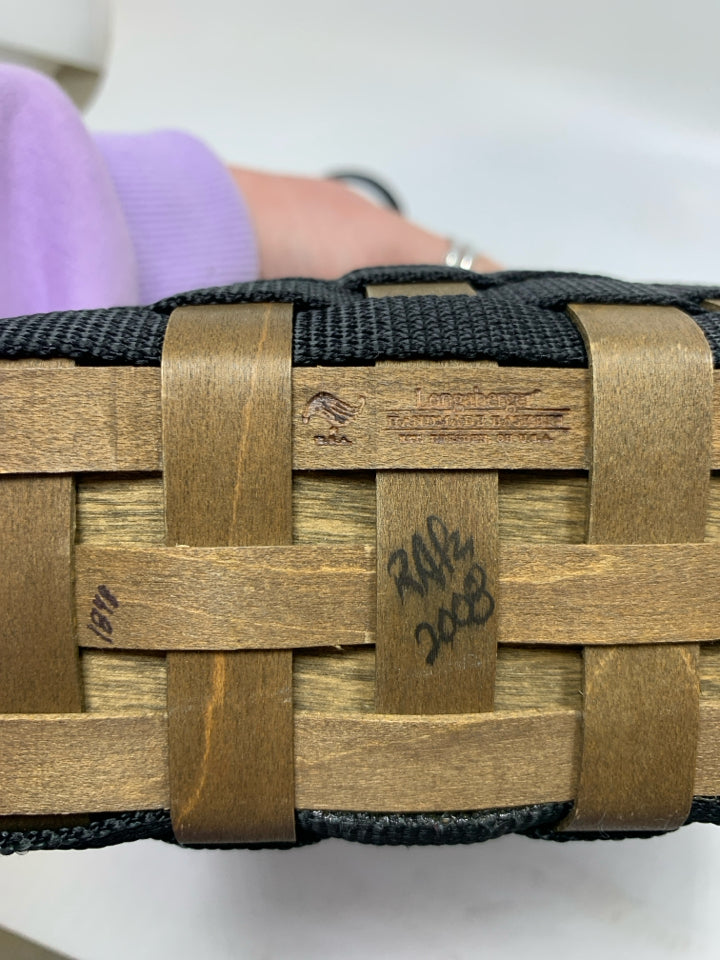 Longaberger To Go 2008 Woven Buckle Bag