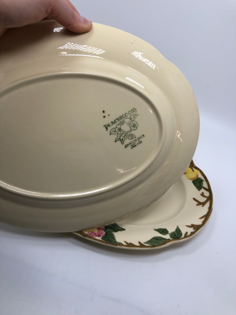 50PC PEACH BLOOM DINNER SET SERVICE FOR 8+.