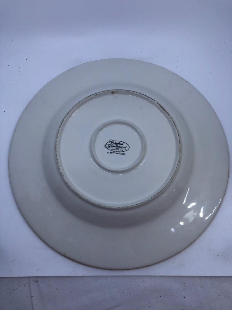 LARGE SHALLOW CHRISTMAS TREE BOWL.