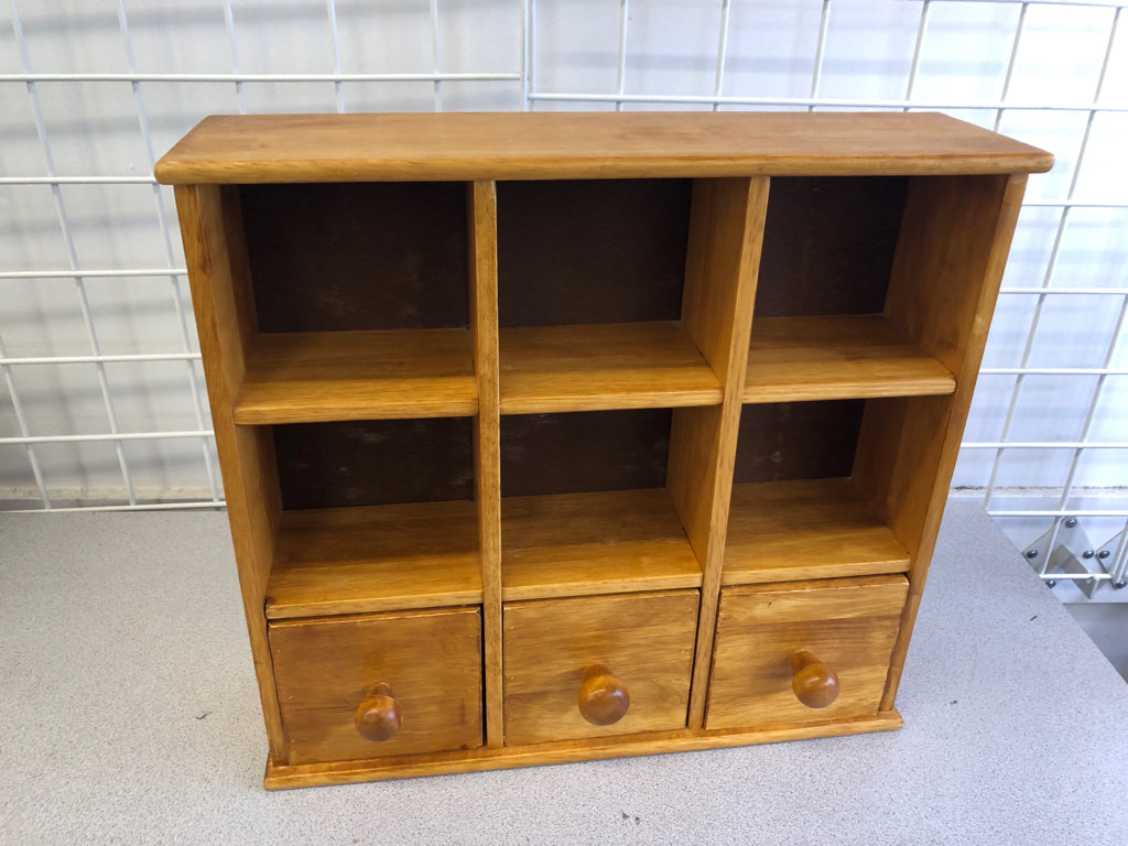 LIGHT WOOD SHELF, WALL DECOR.