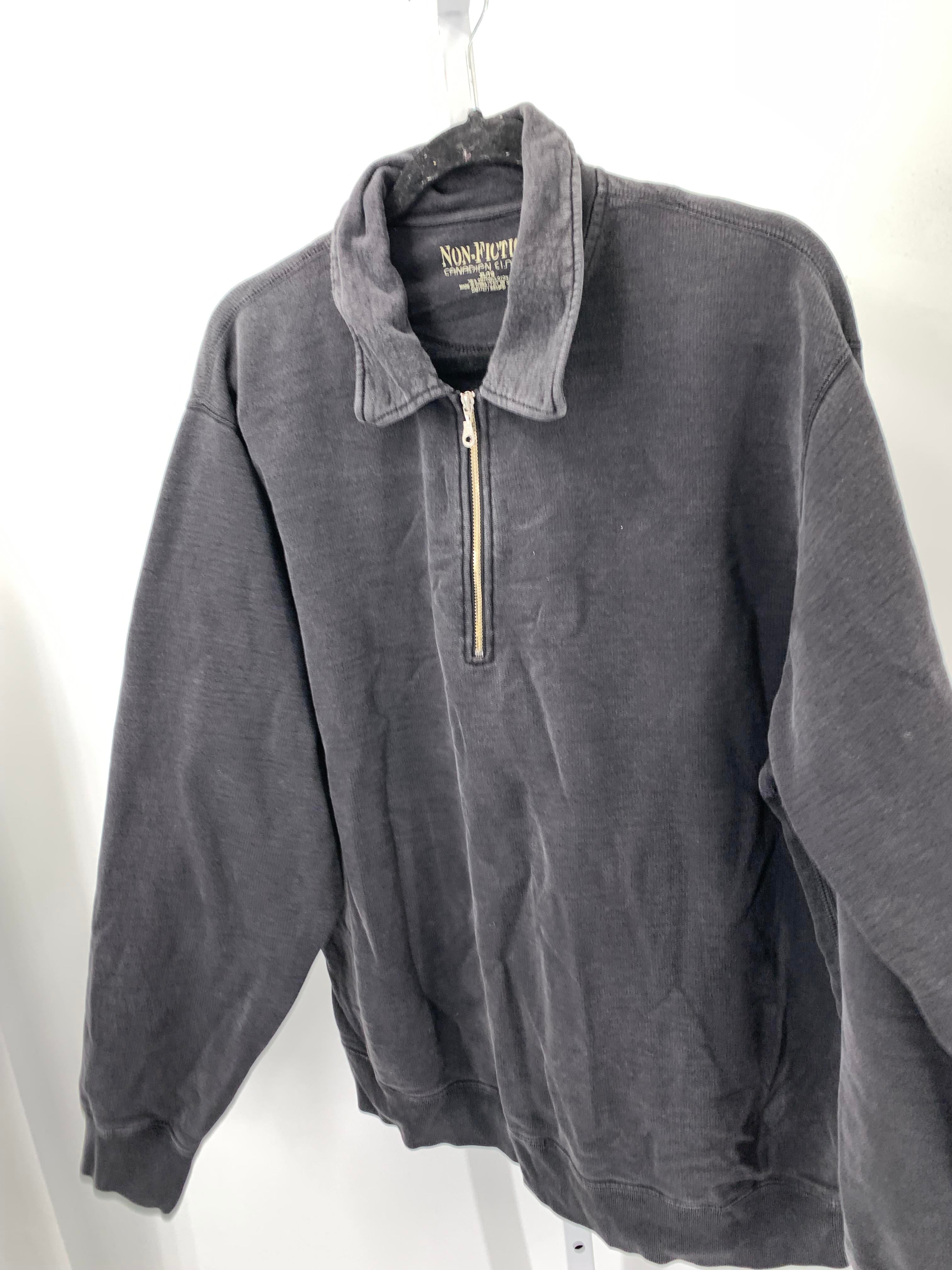 PARTIAL ZIP KNIT.