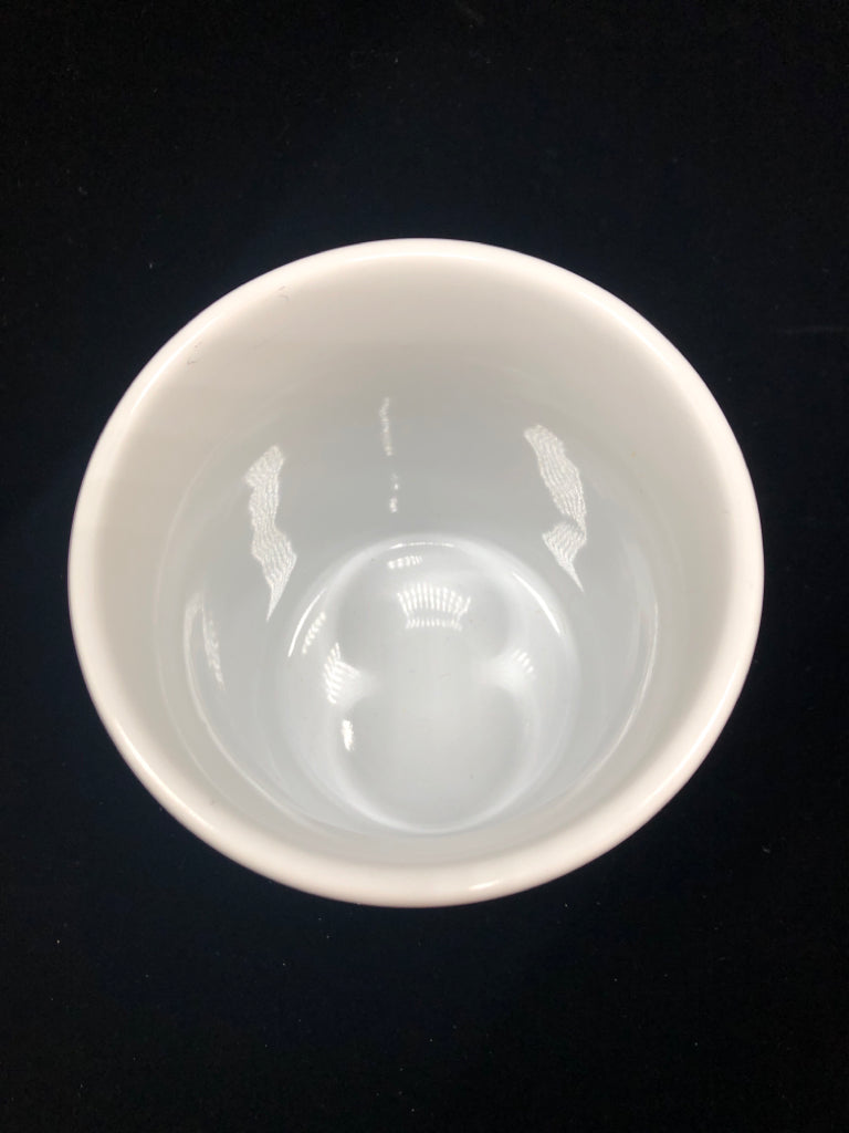 WHITE FARBERWARE UTENSIL CROCK.