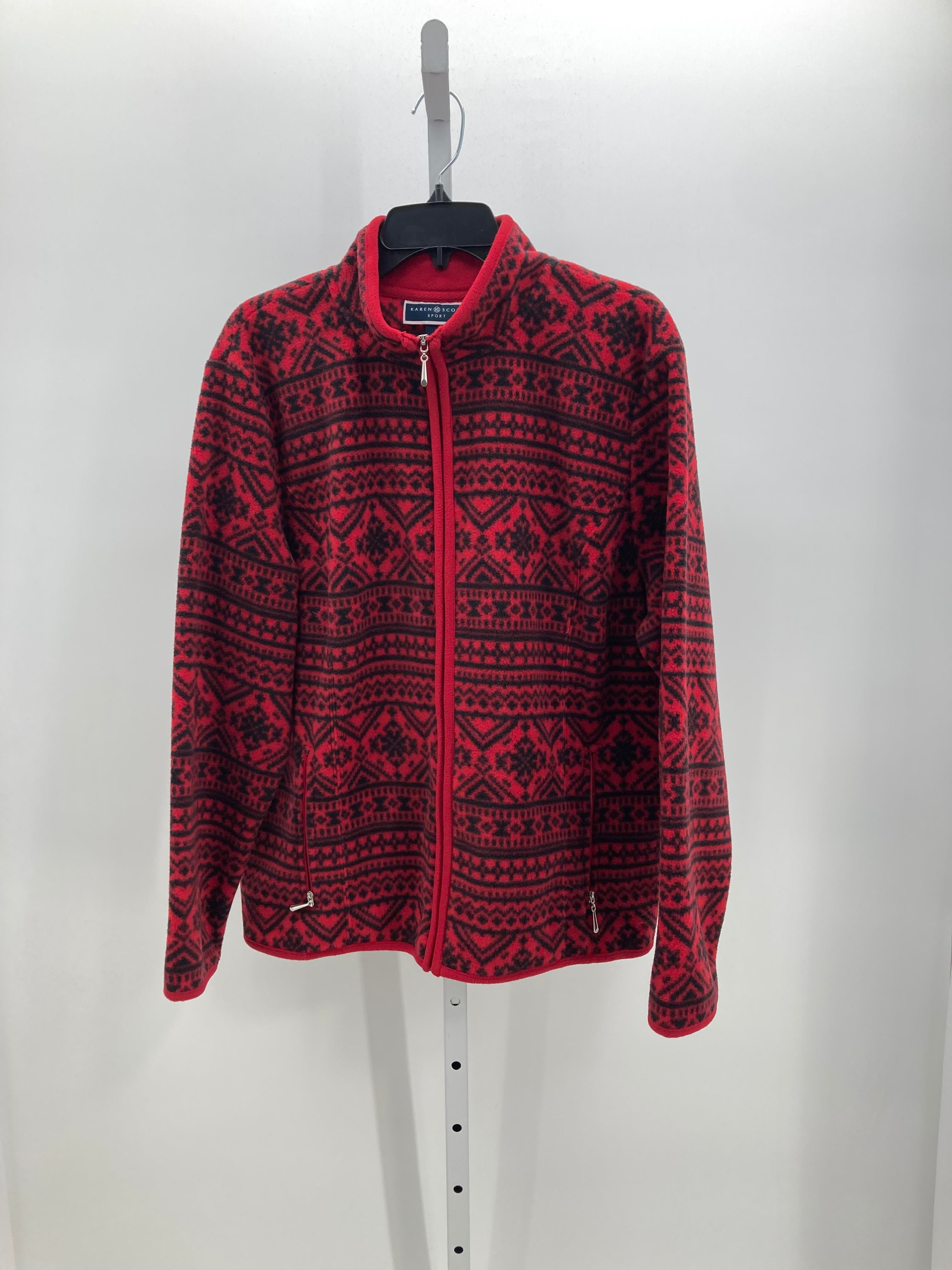Karen Scott Size Extra Large Misses Fleece Jacket