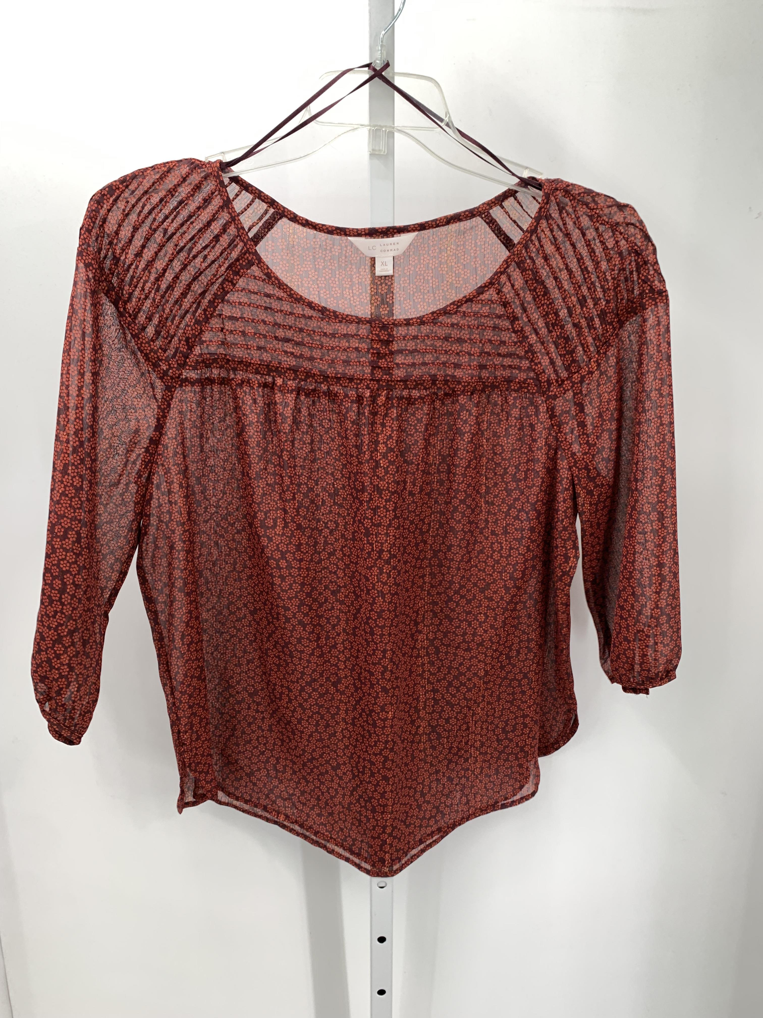 Lauren Conrad Size Extra Large Misses 3/4 Sleeve Shirt