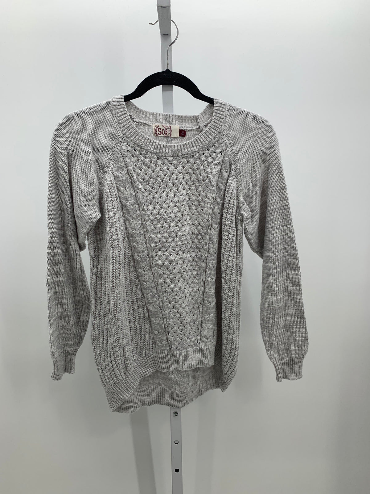 SO Size Extra Large Juniors Long Sleeve Sweater