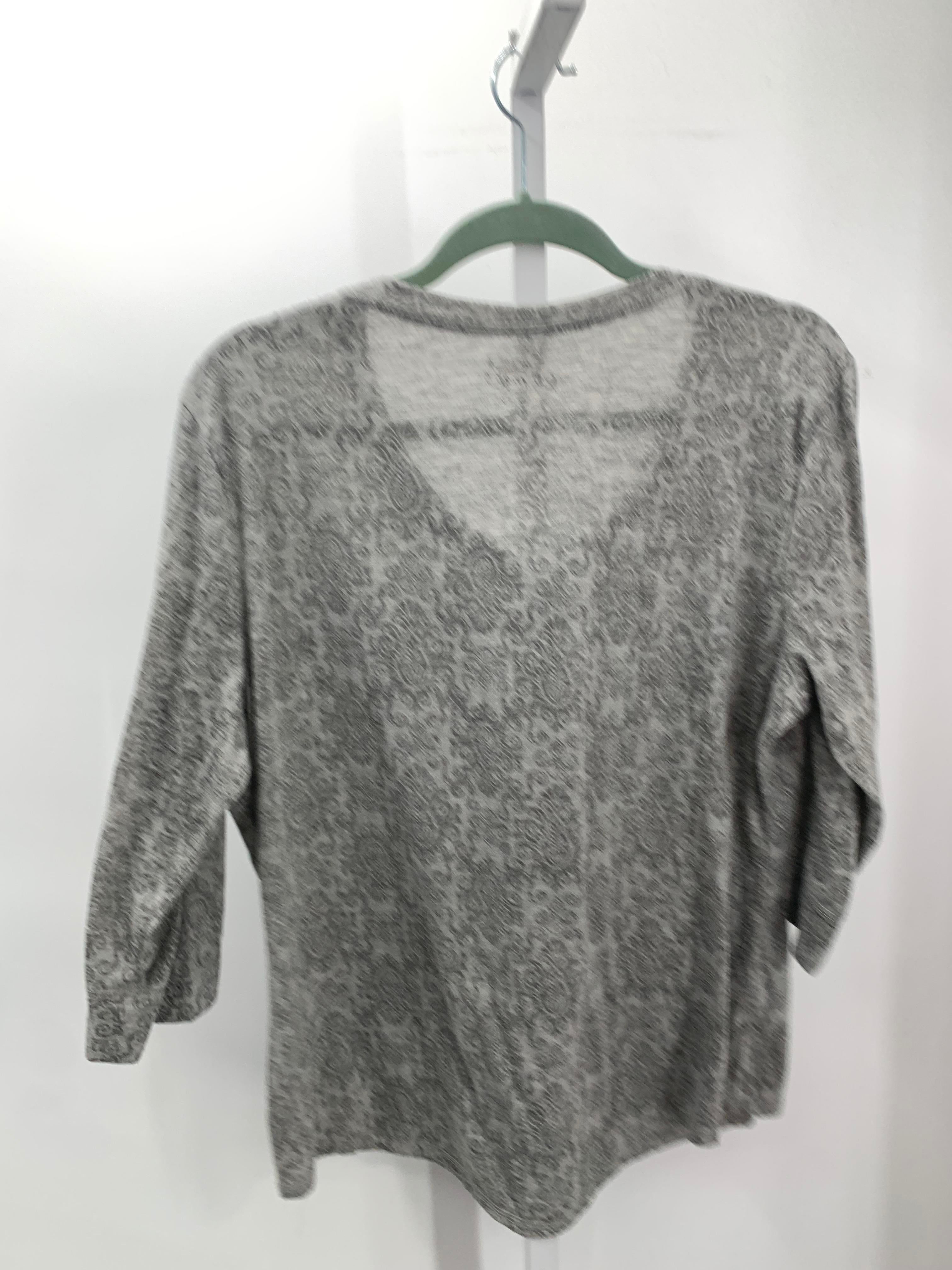 Style & Co. Size Extra Large Misses 3/4 Sleeve Shirt