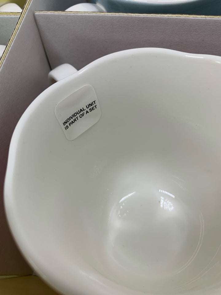 NIB 4 LENOX BUTTERFLY MEADOW MUGS.