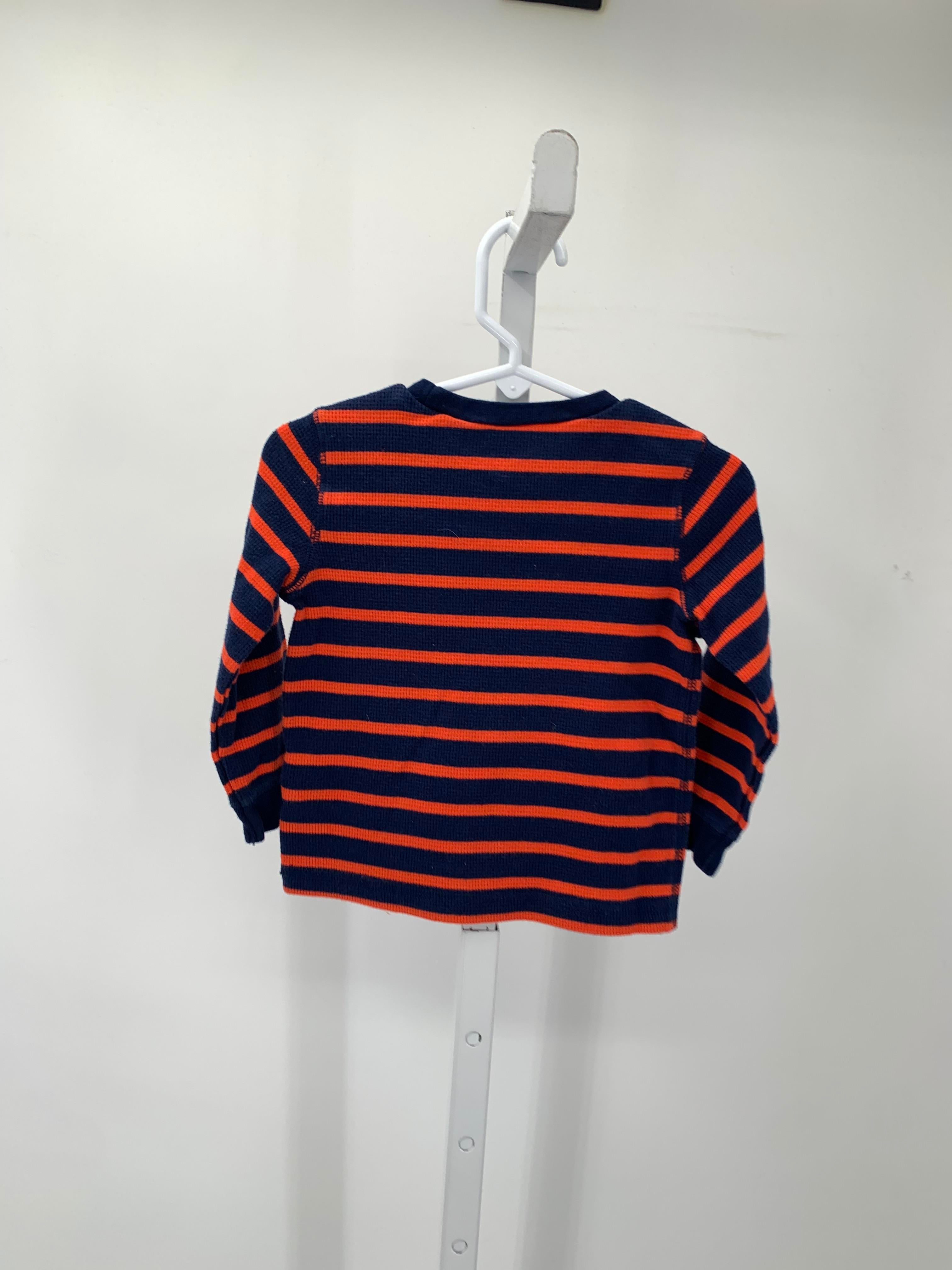 ORANGE STRIPES WAFFLE KNIT