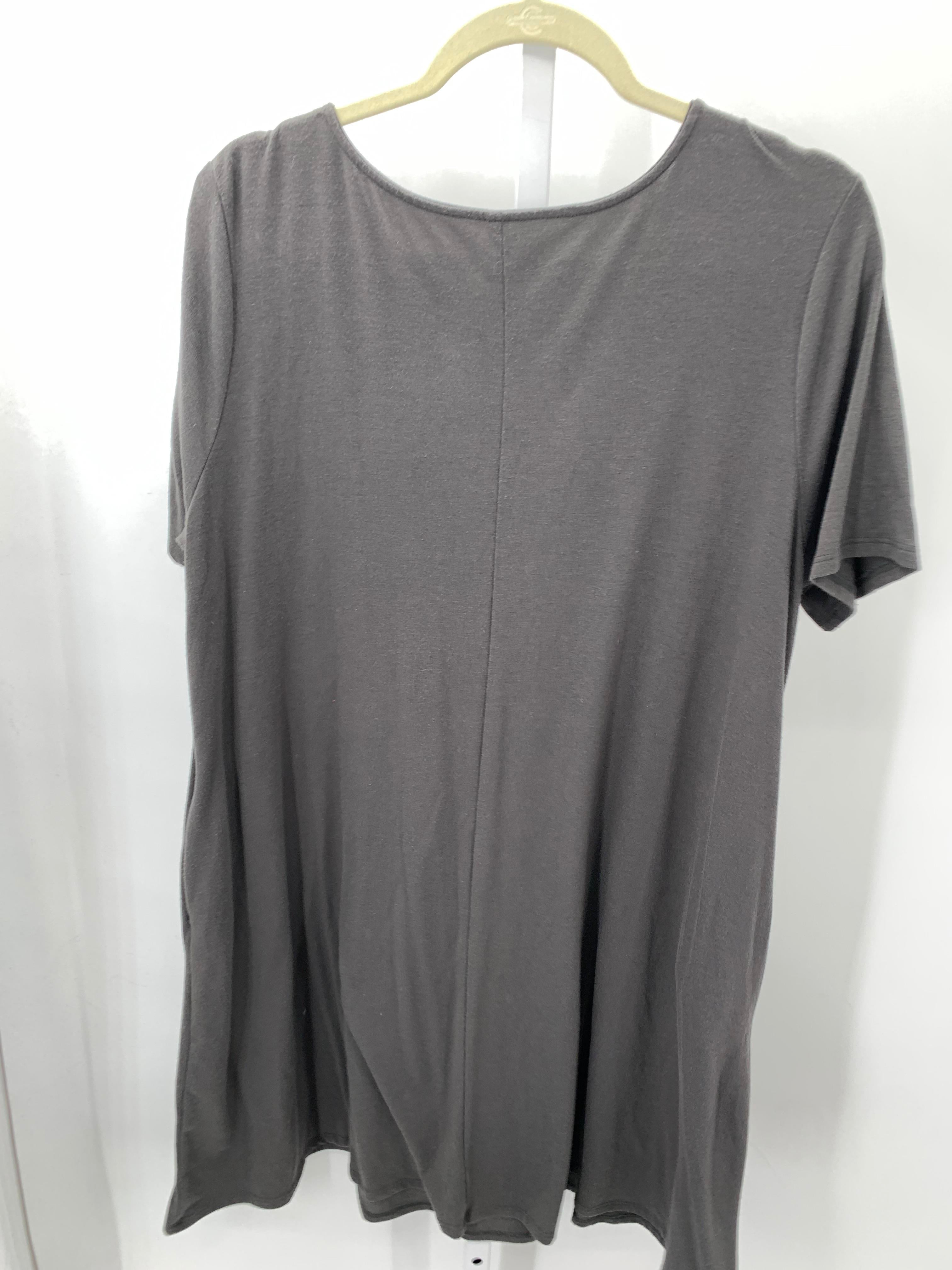 Zenana Size 2X Womens Short Sleeve Dress