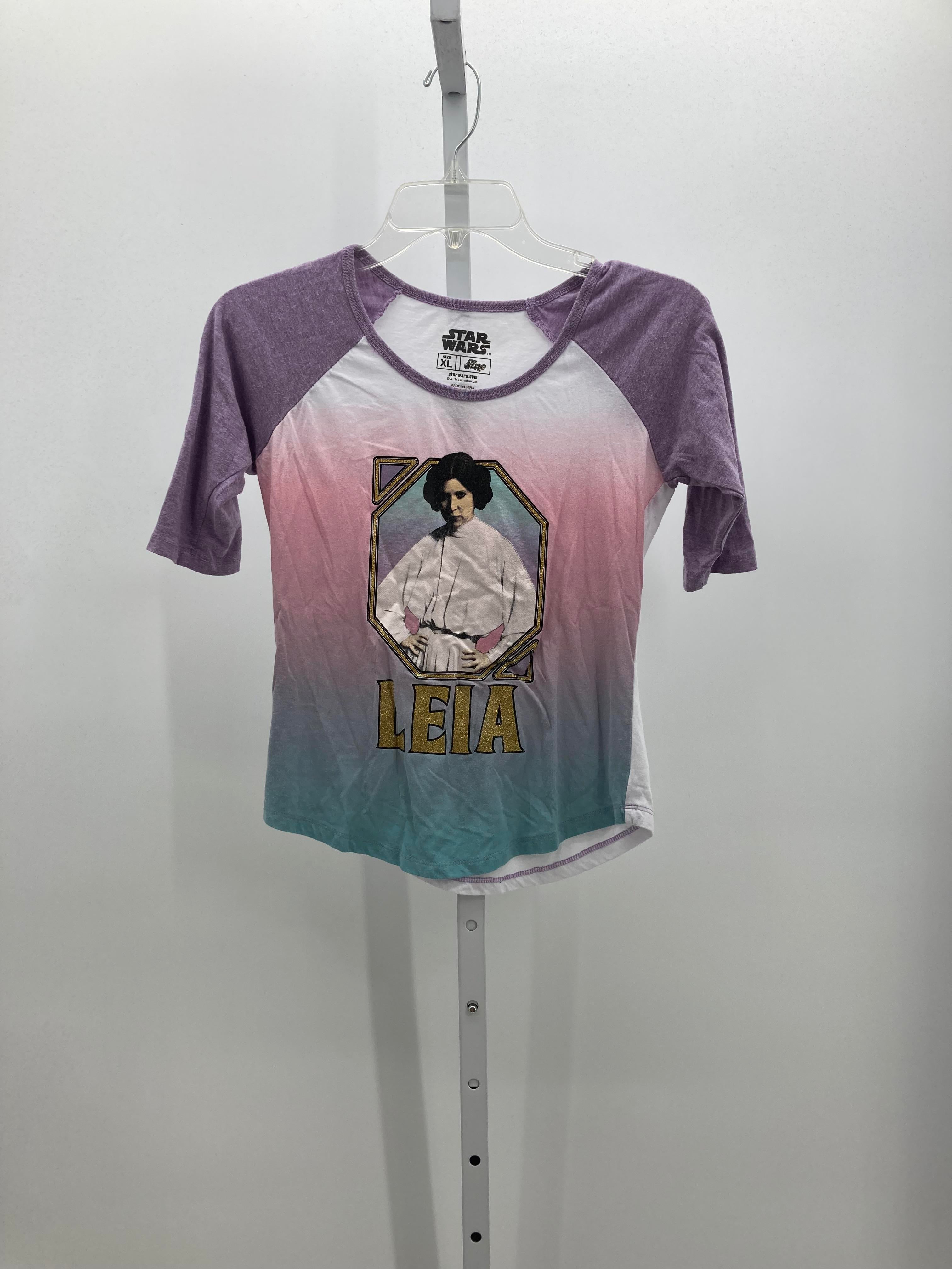 Star Wars Size 14-16 Girls Short Sleeve Shirt