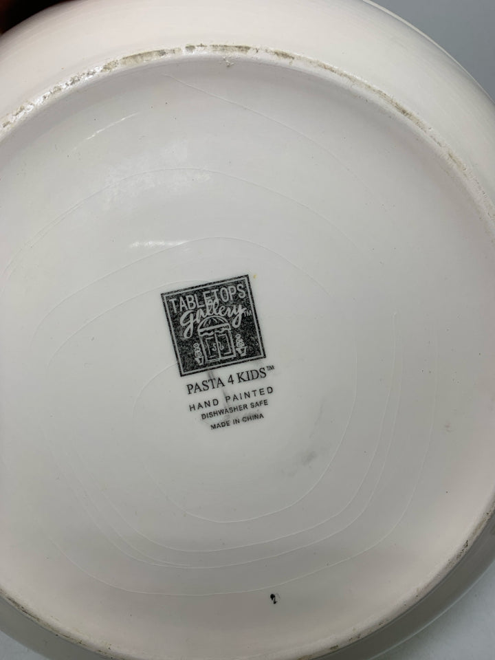 ASSORTED SHAPED PASTA SERVING BOWL.