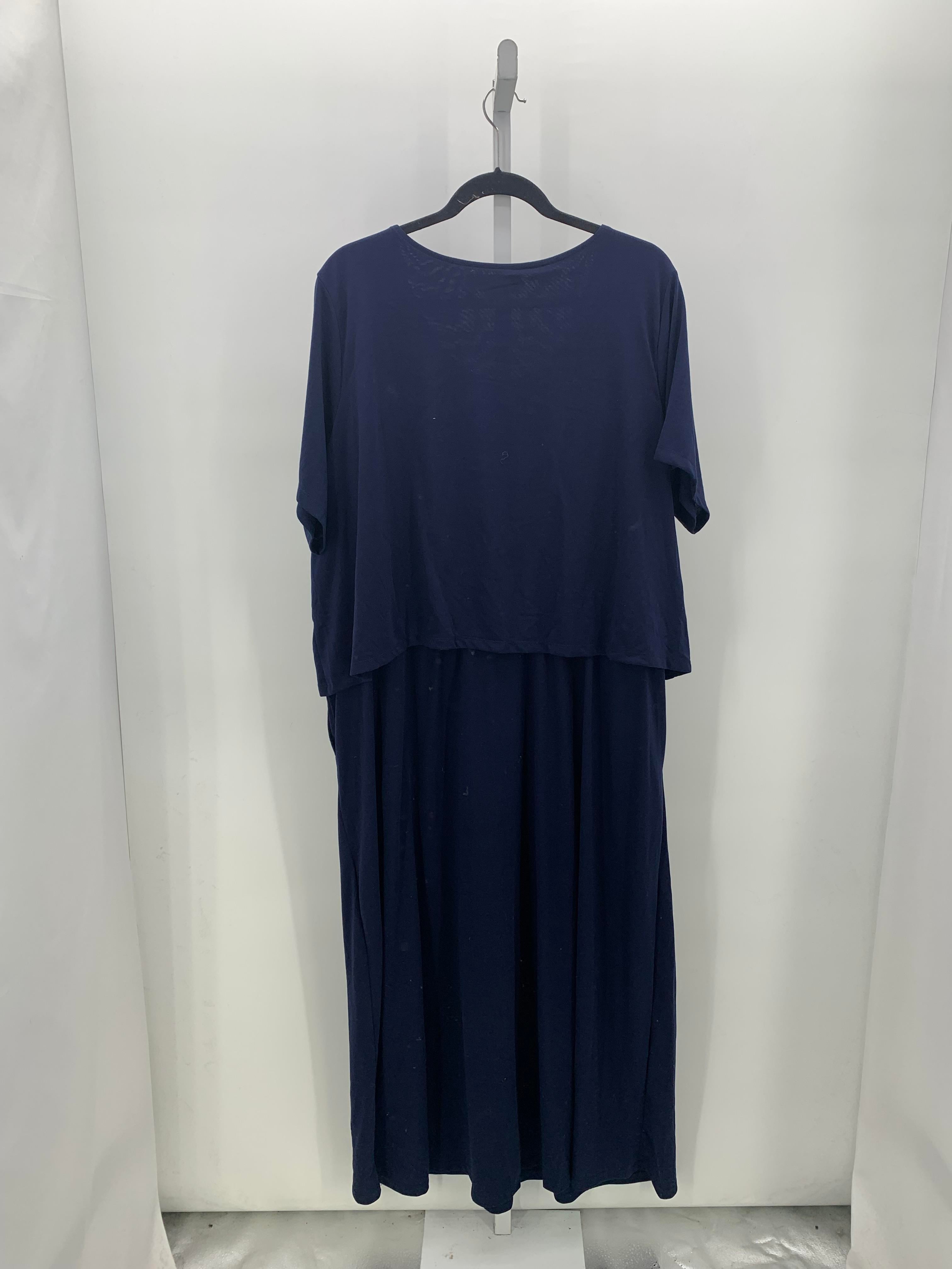 Woman Within Size 2X Womens Short Sleeve Dress