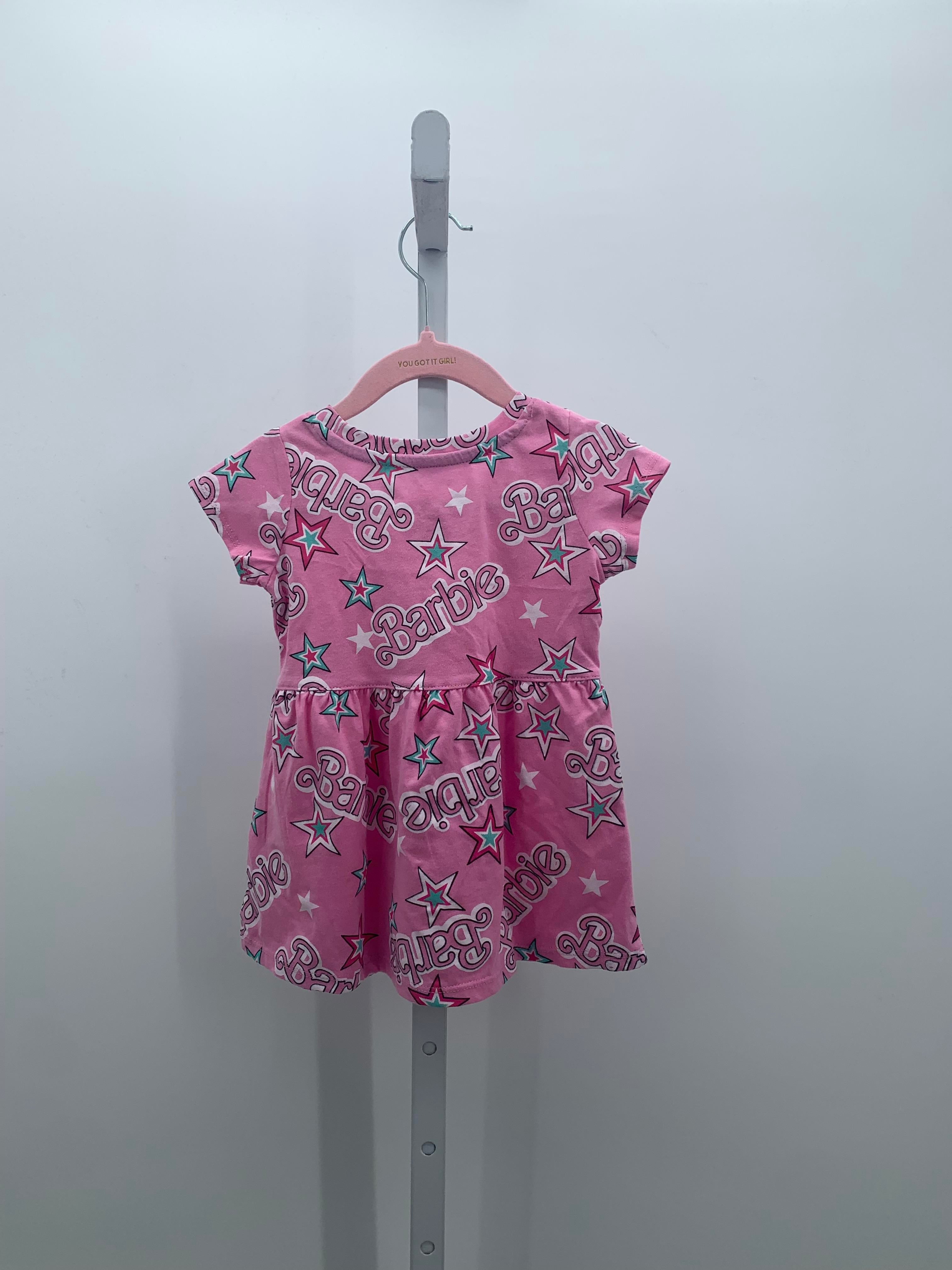 Barbie Size 12 Months Girls Short Sleeve Dress