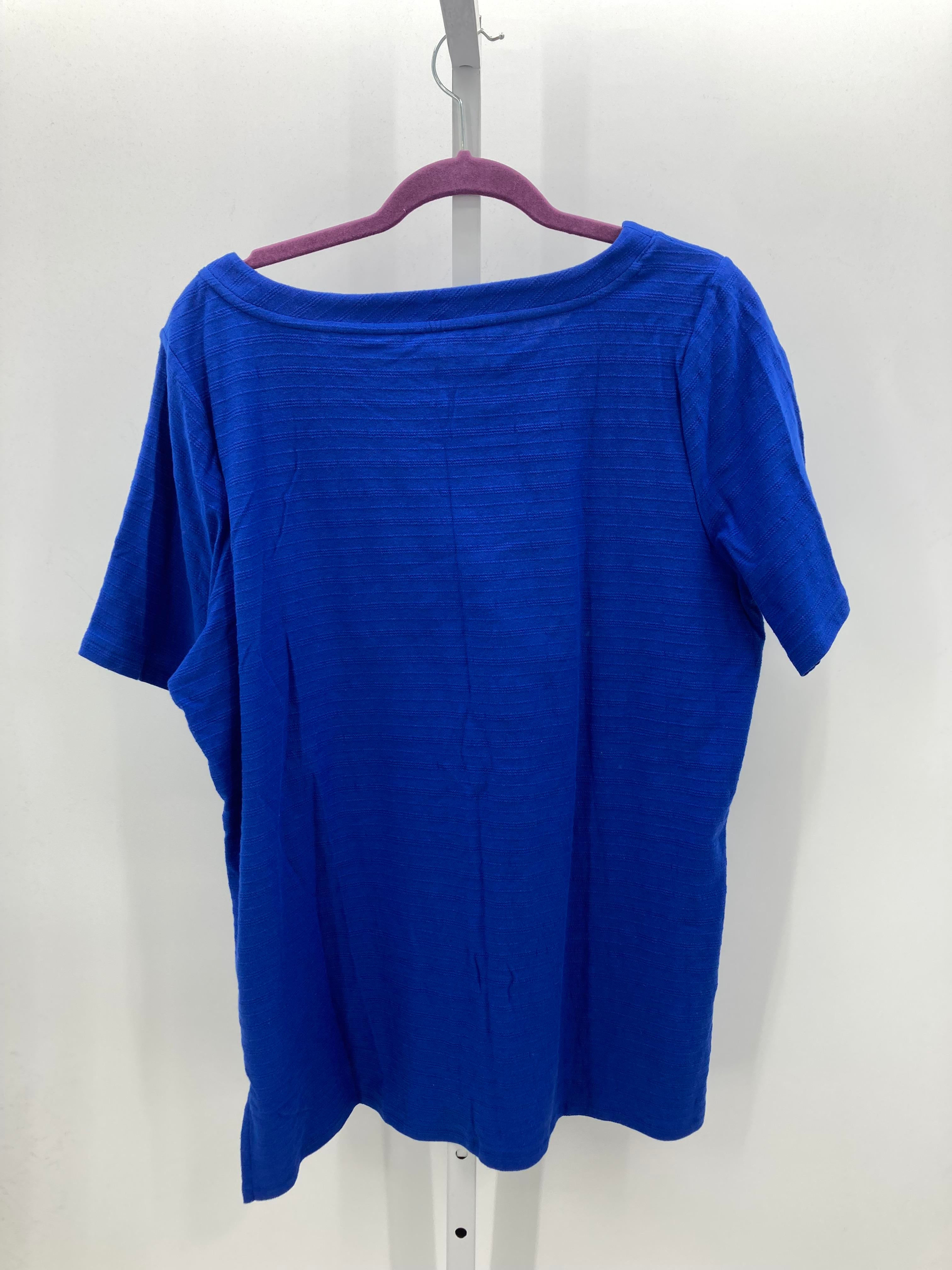 Talbots Size 1X Womens Short Sleeve Shirt