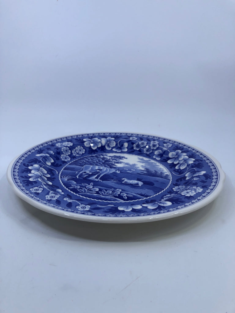 BLUE/WHITE "MILKMAID" SPODE BLUE ROOM COLLECTION.
