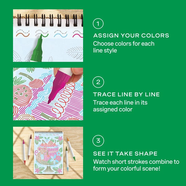 New FlowArt® : Trace-By-Line, Woodland Whimsy