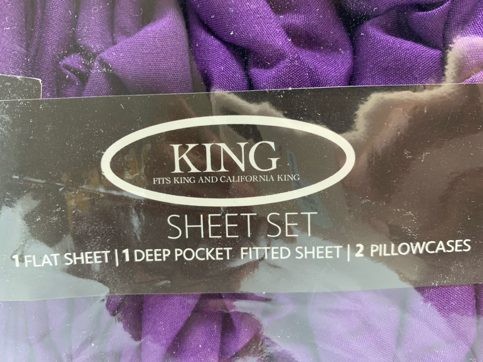 NIP KING PURPLE SHEET SET.