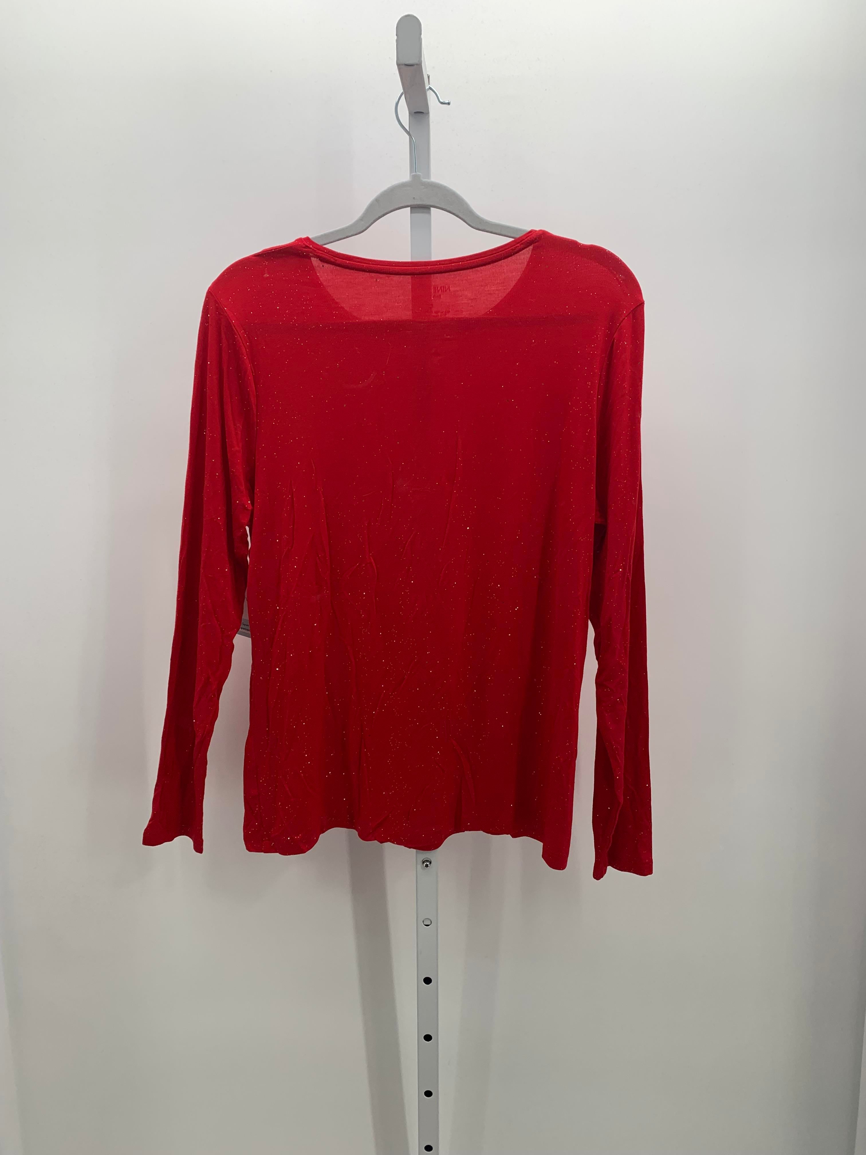 Nine West Size Large Misses Long Sleeve Shirt