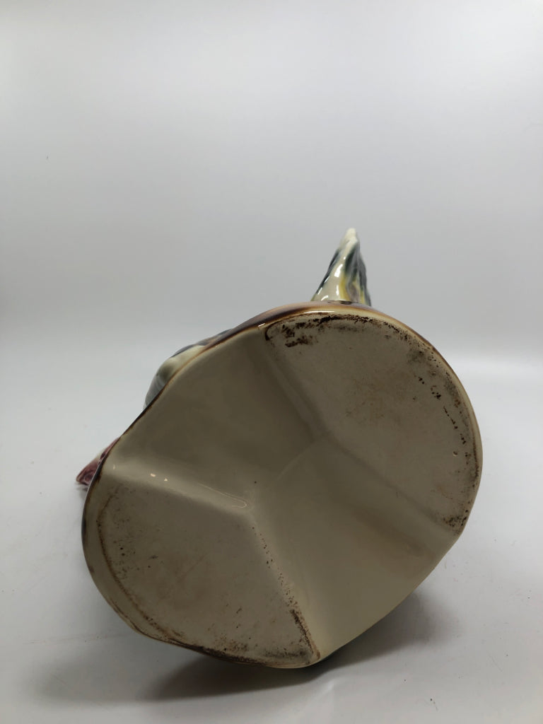 VTG CERAMIC TURKEY PLANTER.