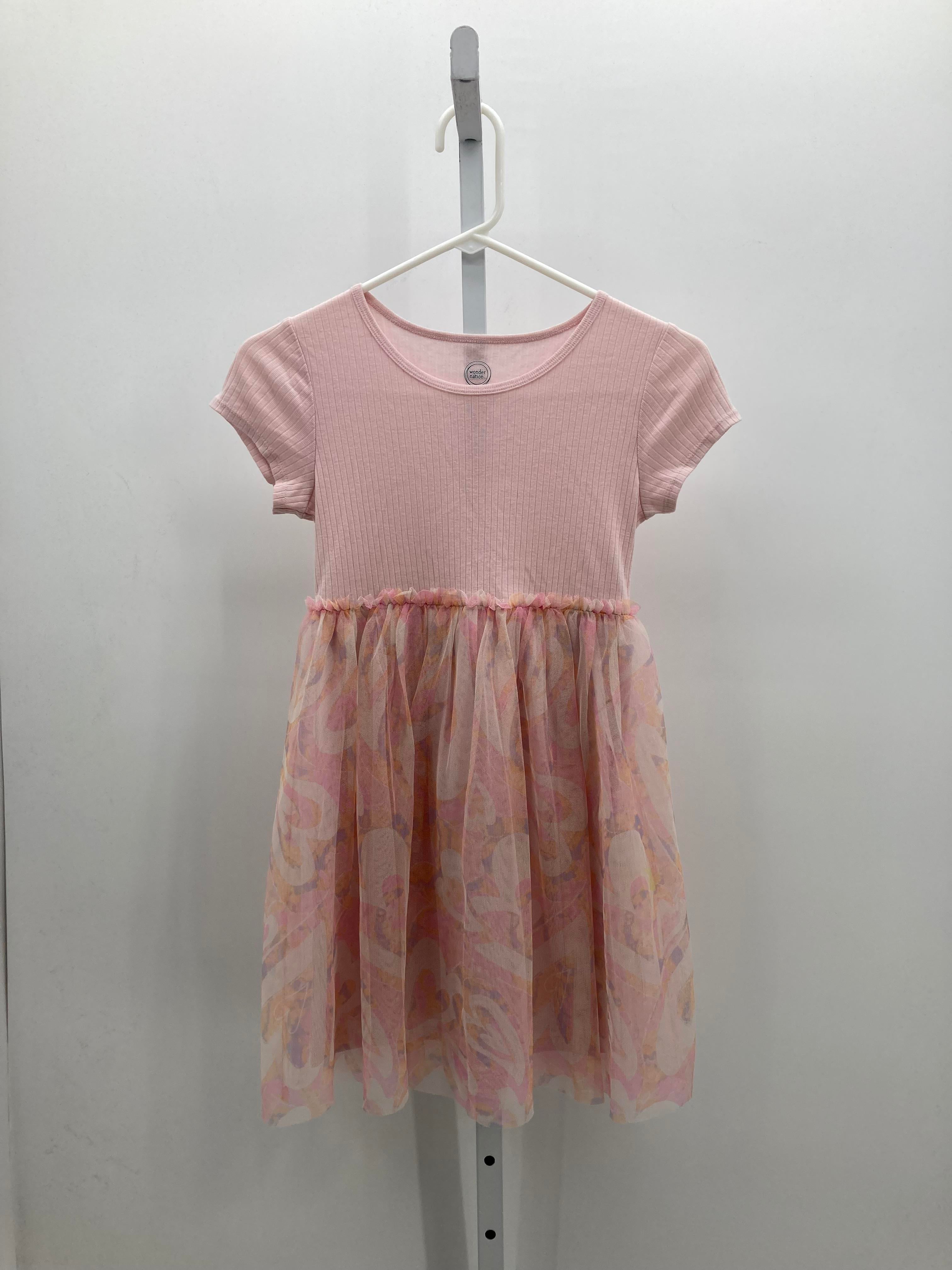 Wonder Nation Size 7-8 Girls Short Sleeve Dress