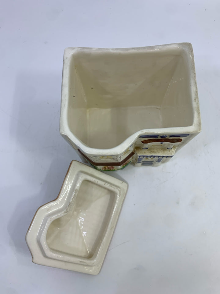 VTG AVON TOWNHOUSE CANISTER.