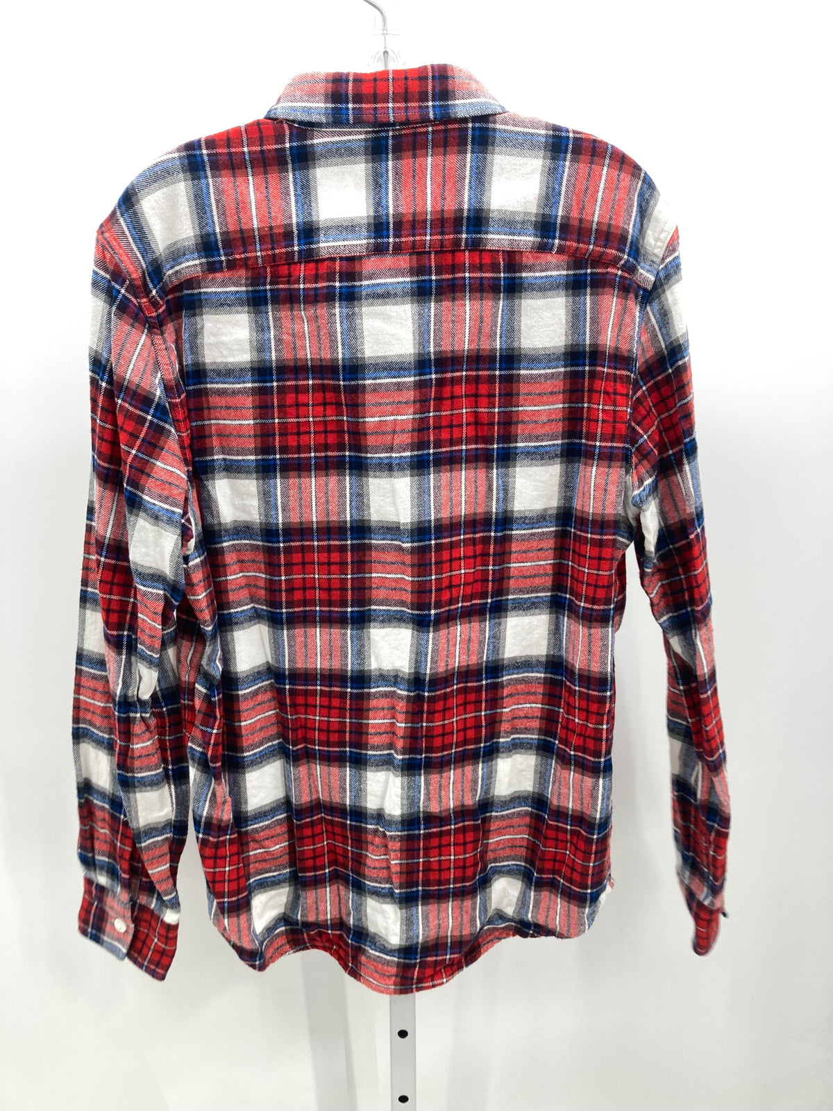 WHITE BLUE PLAID