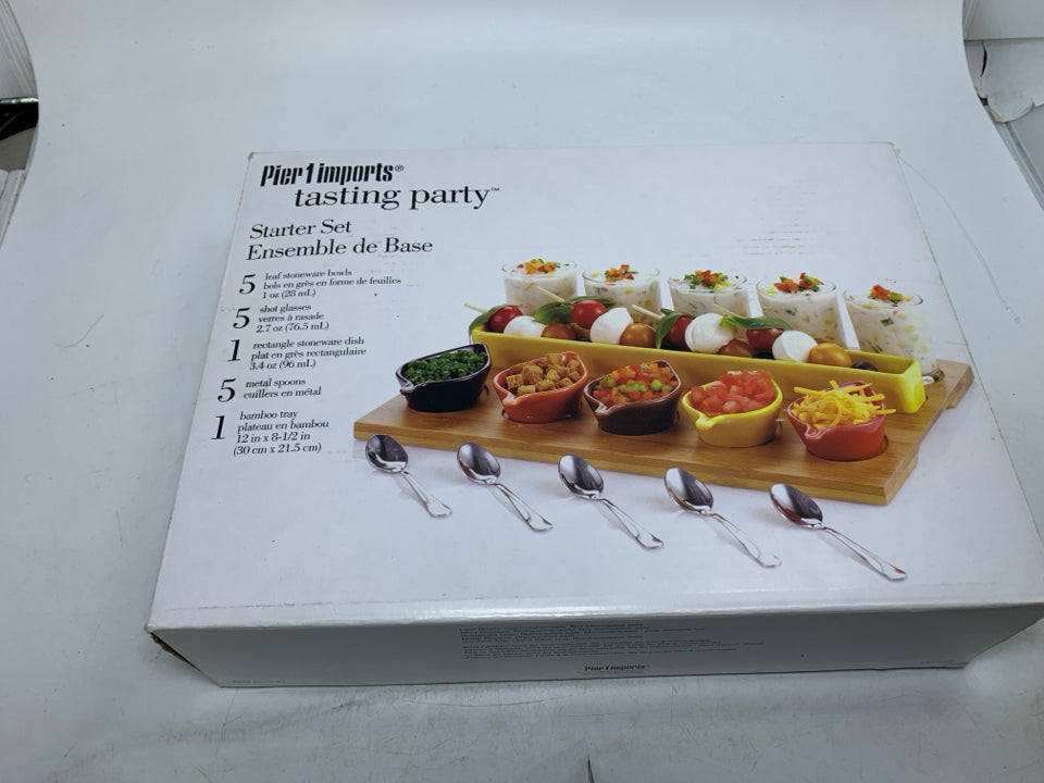 NIB TASTING PARTY STARTER SET.