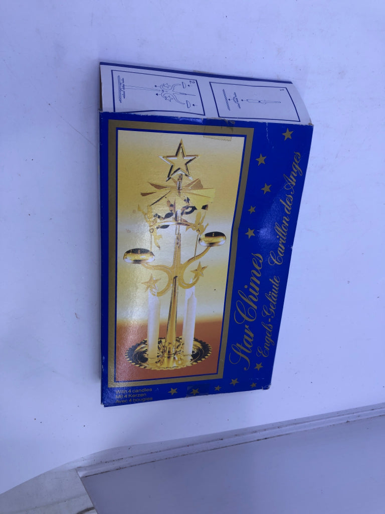 NIB STAR CHIMES CANDLE HOLDER.