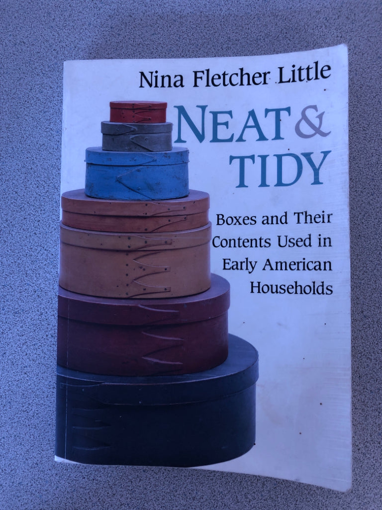5 PRIMITIVE NESTING BOXES W/ NEAT & TIDY BOOK.