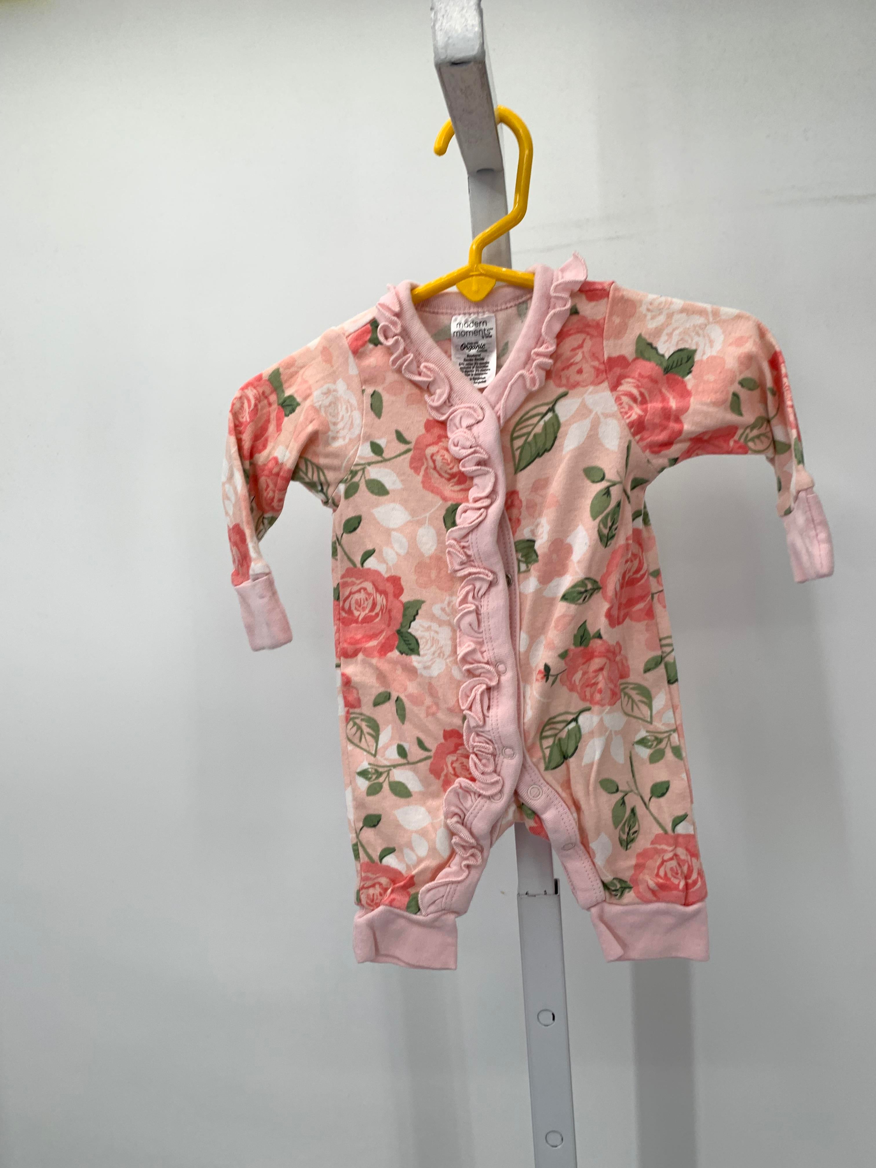 Modern Moments Size Newborn Girls Long Slv. Romper