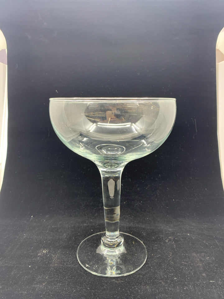 LARGE DECORATIVE WINE GLASS.