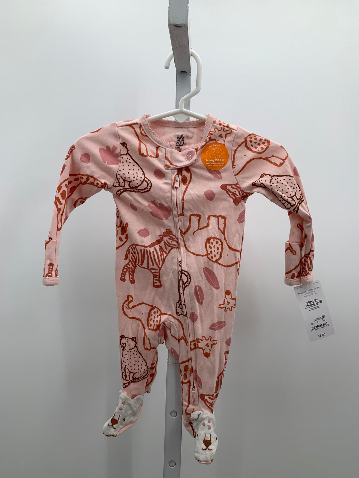 Just One You Size Newborn Girls Long Slv. Romper