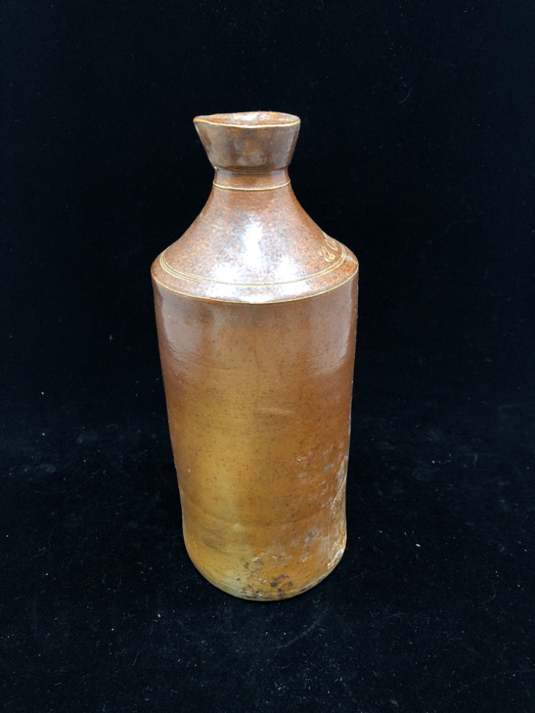 VTG J BOURNE AND SON BROWN STONEWARE EMPTY BOTTLE.