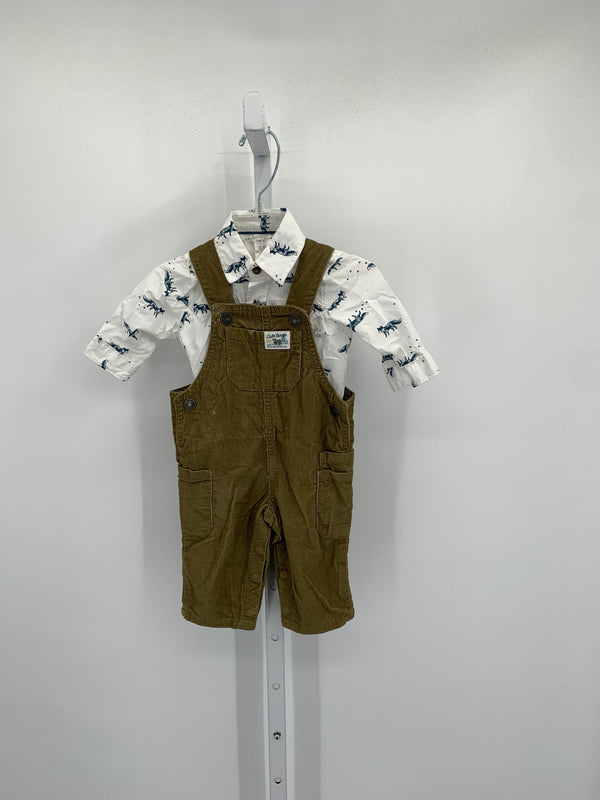 FOXES BUTTON DOWN SHIRT CORDUROY OVERALLS