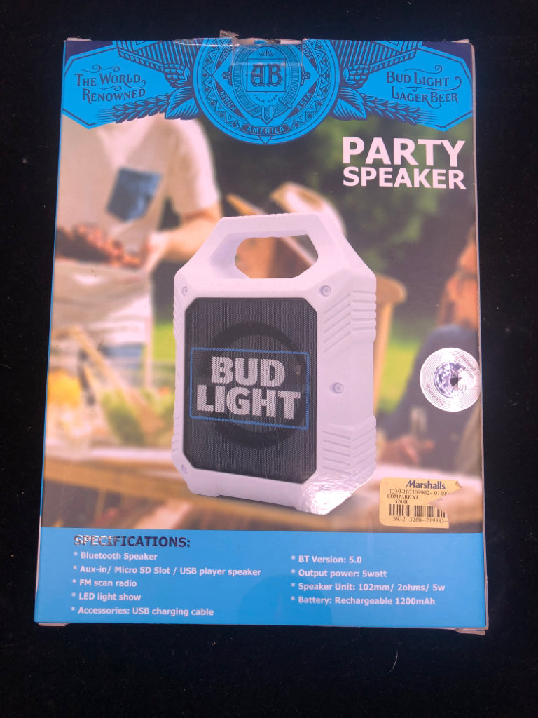 NIB BUD LIGHT PARTY SPEAKER.