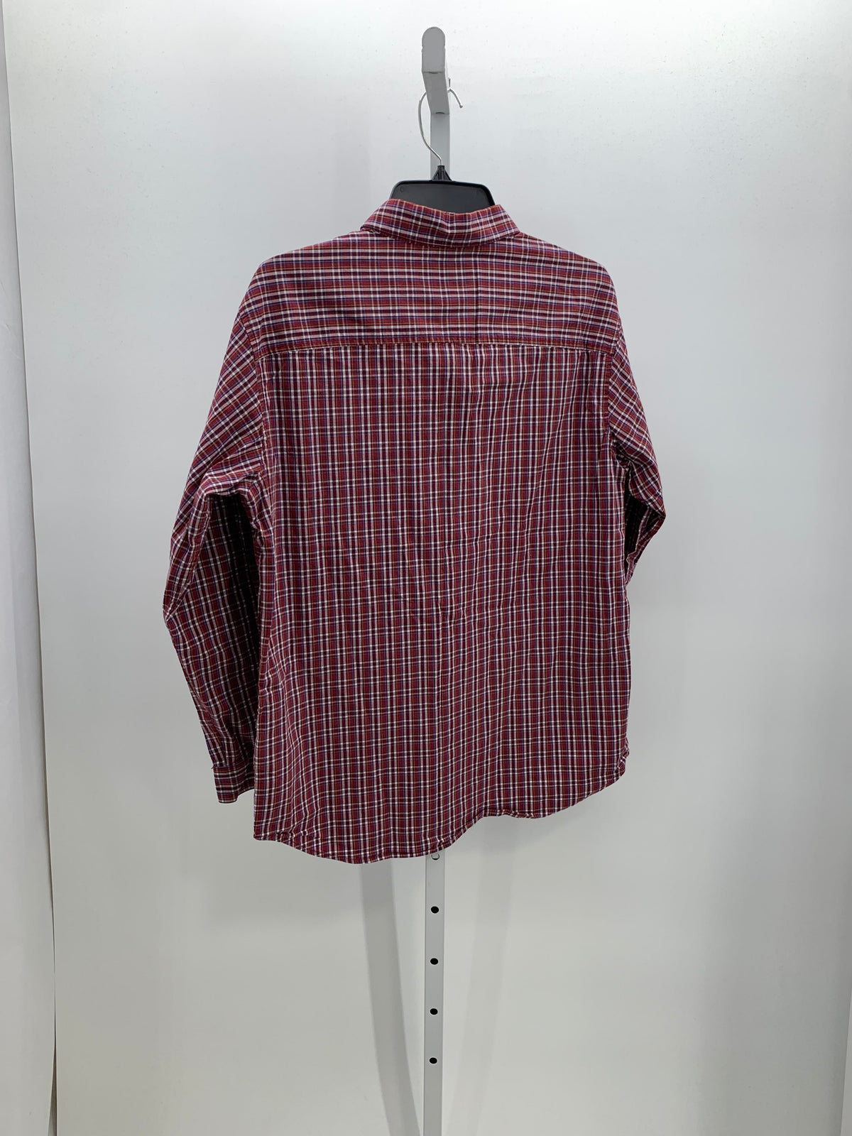 PLAID BTN DOWN