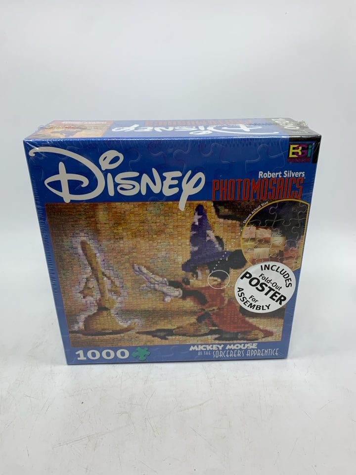 NIB DISNEY SORCERERS PHOTOMOSAICS PUZZLE.