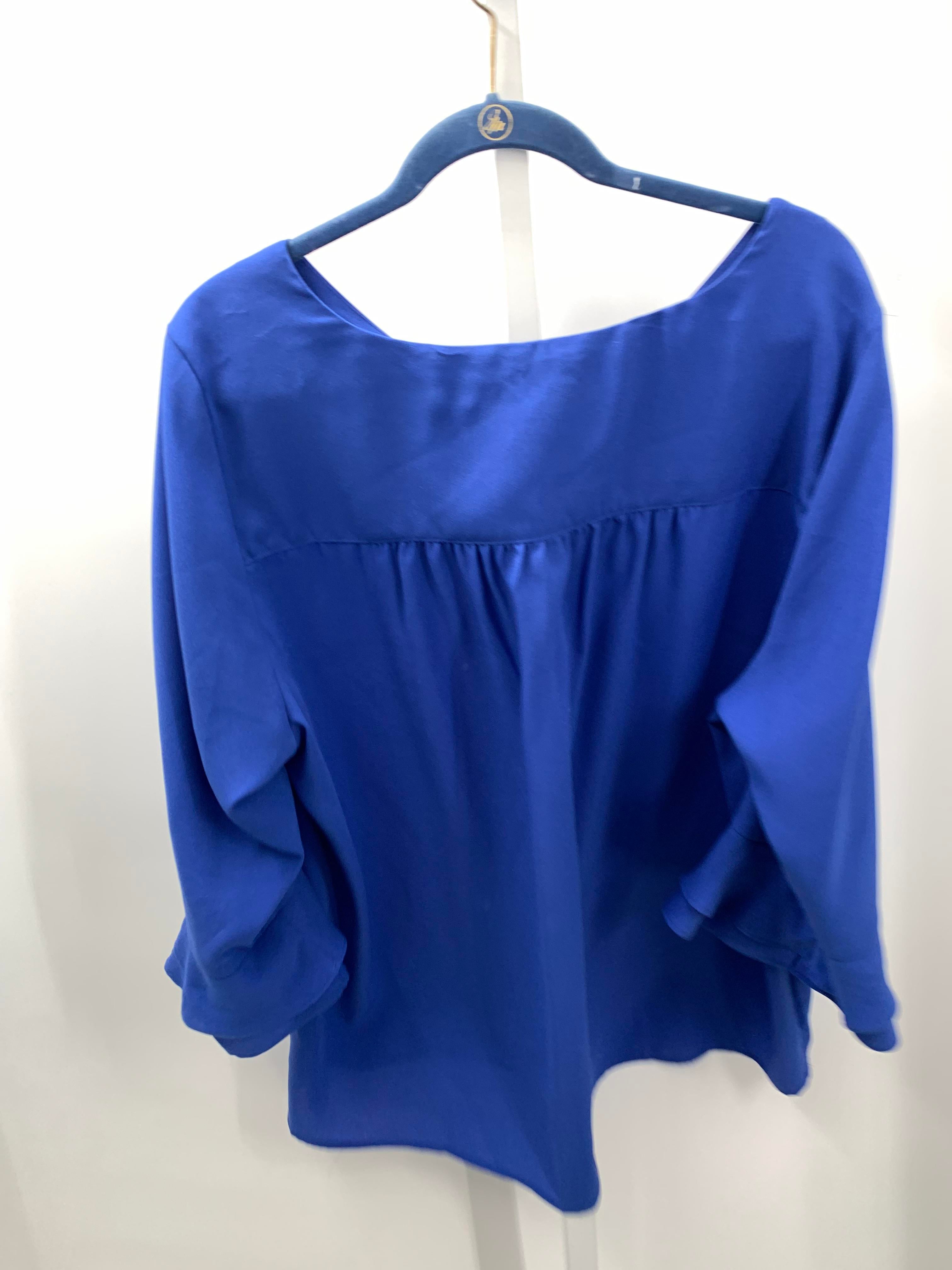 Lands End Size 18 W Womens 3/4 Sleeve Shirt