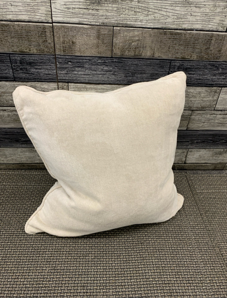 LARGE CREAM PILLOW.